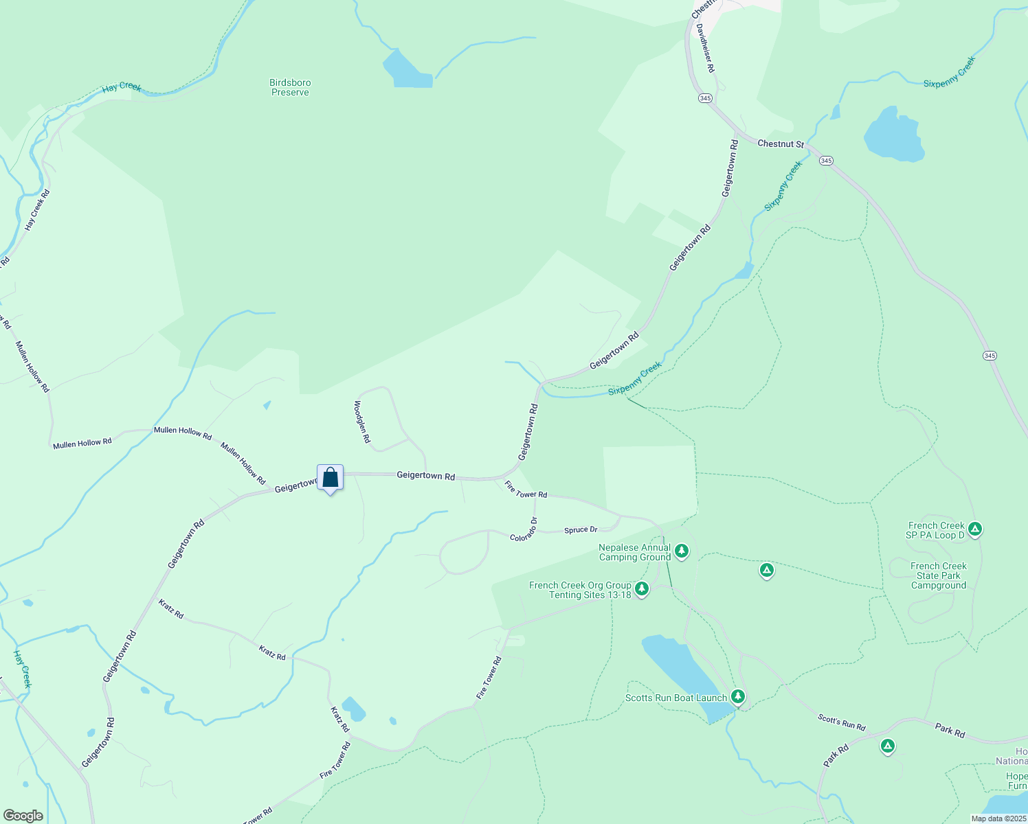 map of restaurants, bars, coffee shops, grocery stores, and more near 536 Geigertown Road in Douglassville