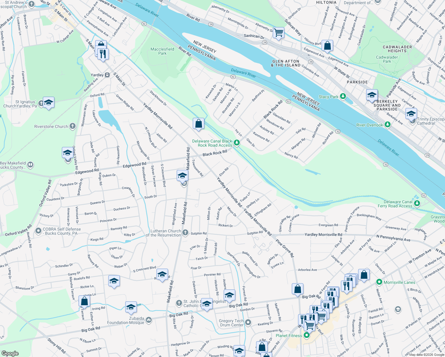 1904 Yardley Morrisville Road, Yardley PA Walk Score