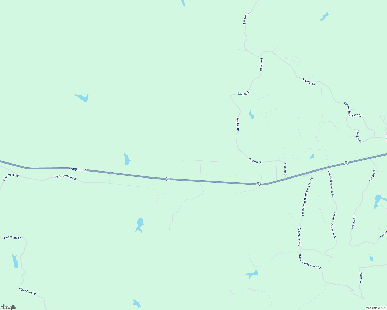 map of restaurants, bars, coffee shops, grocery stores, and more near 17830 Clearwater Drive in Red Bluff