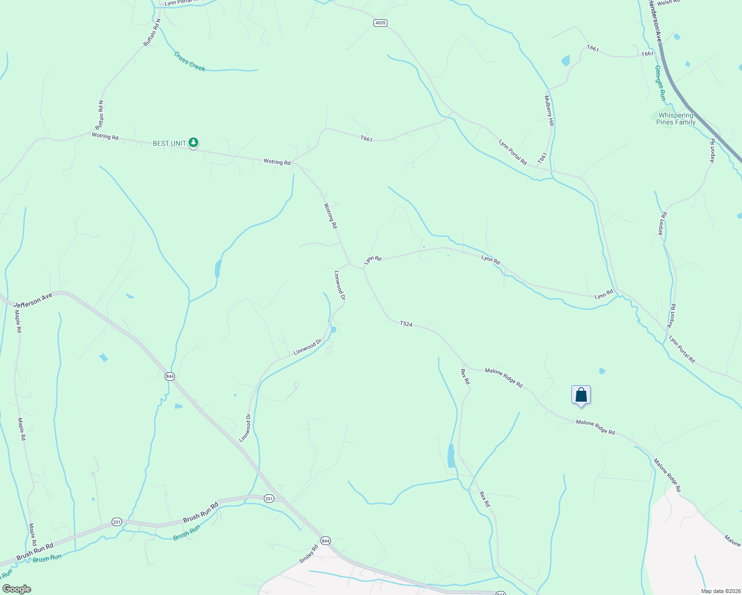 map of restaurants, bars, coffee shops, grocery stores, and more near 50 Malone Ridge Road in Washington