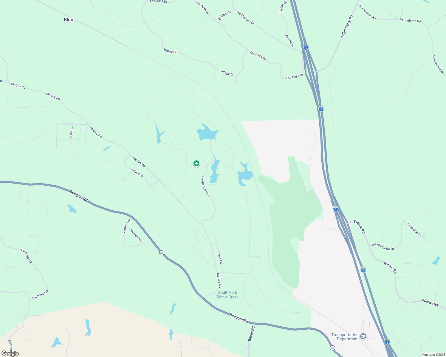map of restaurants, bars, coffee shops, grocery stores, and more near 14815 Molluc Drive in Red Bluff