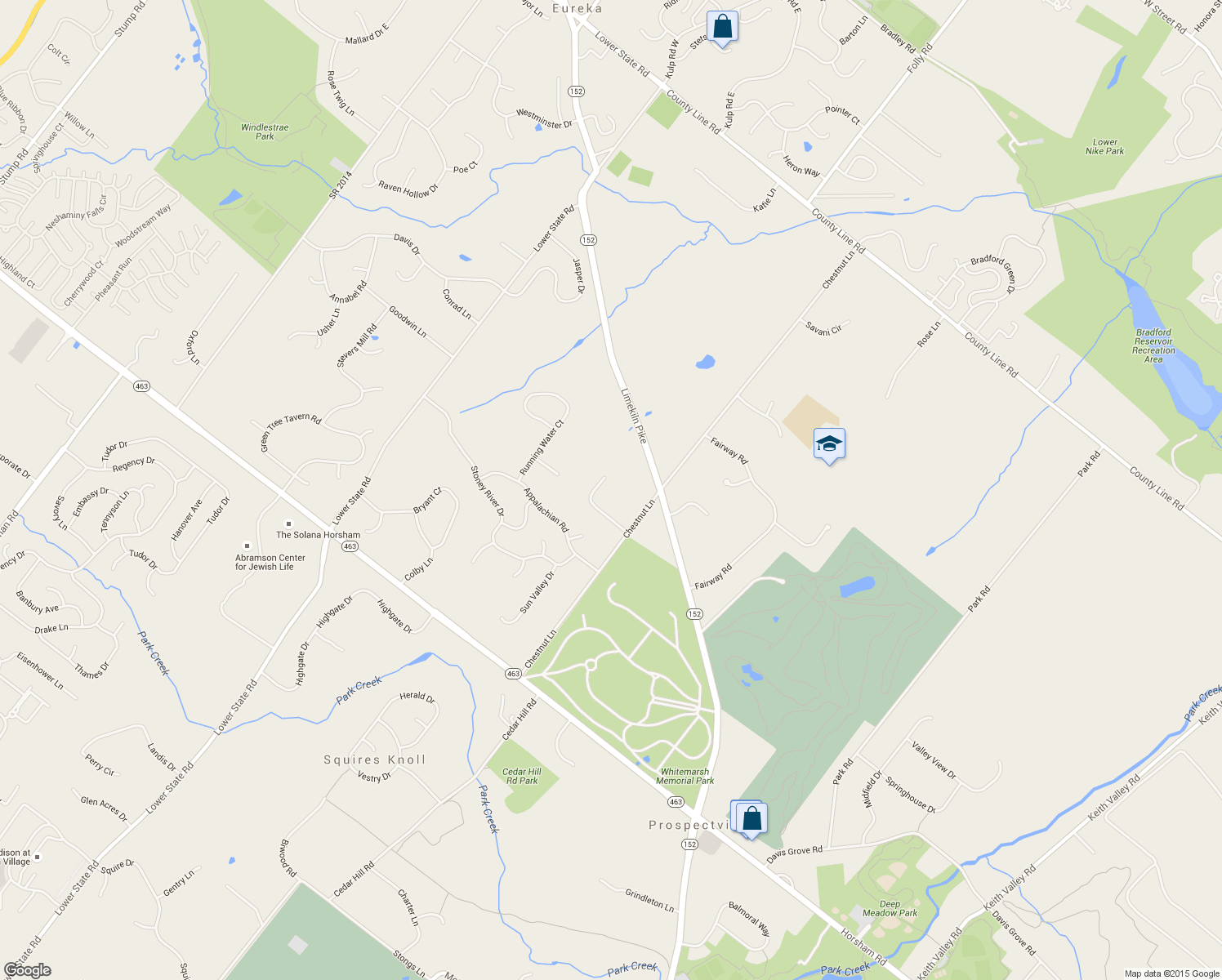 map of restaurants, bars, coffee shops, grocery stores, and more near 1239 Maplewood Drive in Ambler
