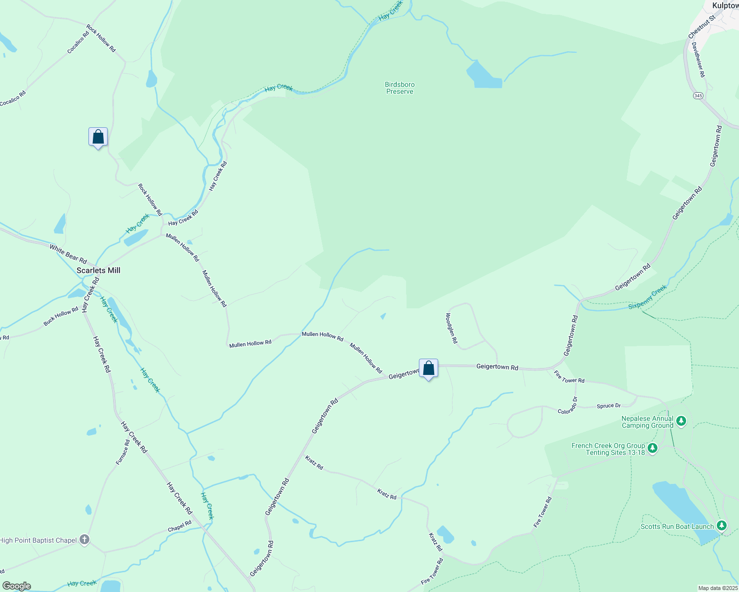 map of restaurants, bars, coffee shops, grocery stores, and more near 254 Mullen Rd in Birdsboro