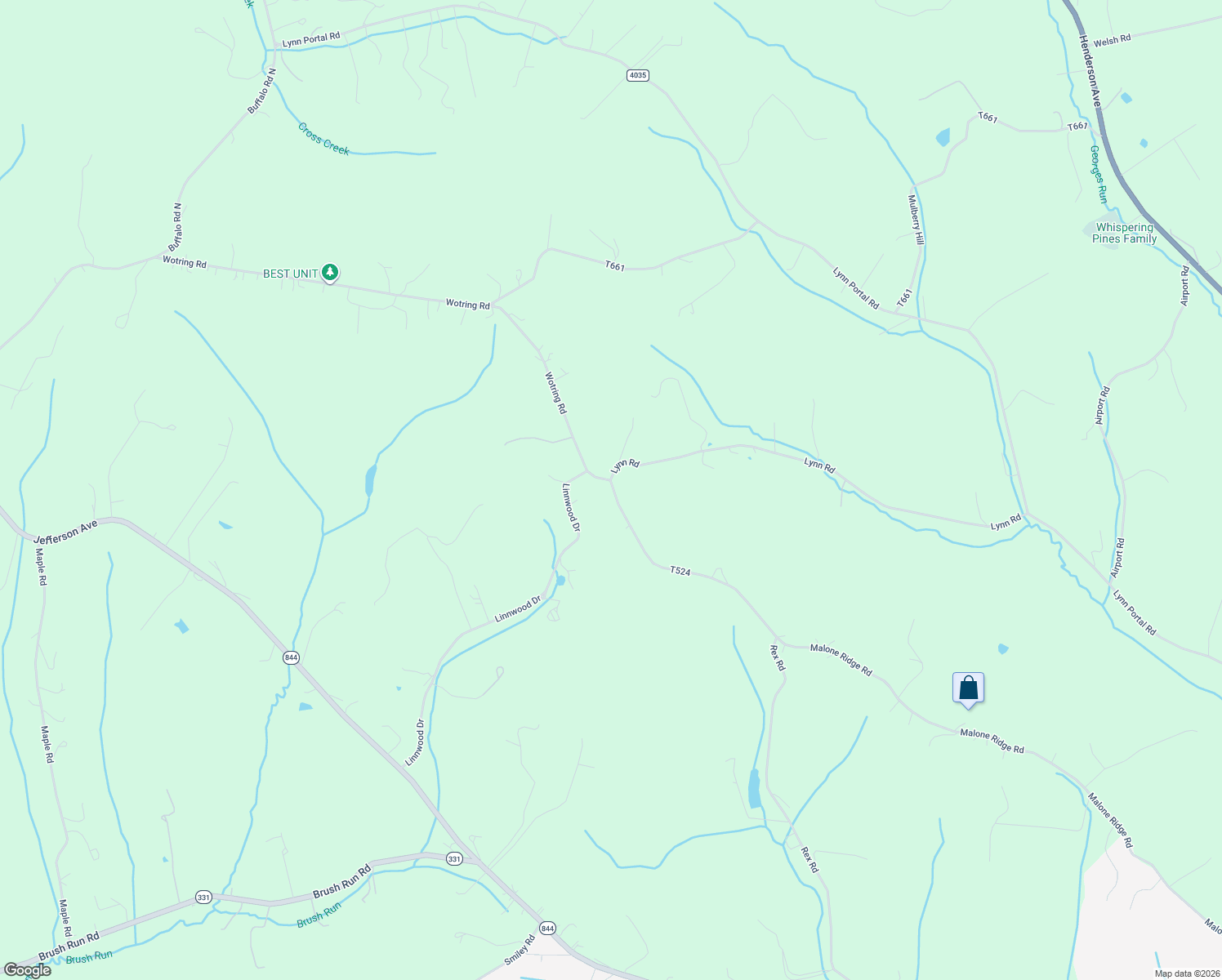map of restaurants, bars, coffee shops, grocery stores, and more near 50 Malone Ridge Road in Washington