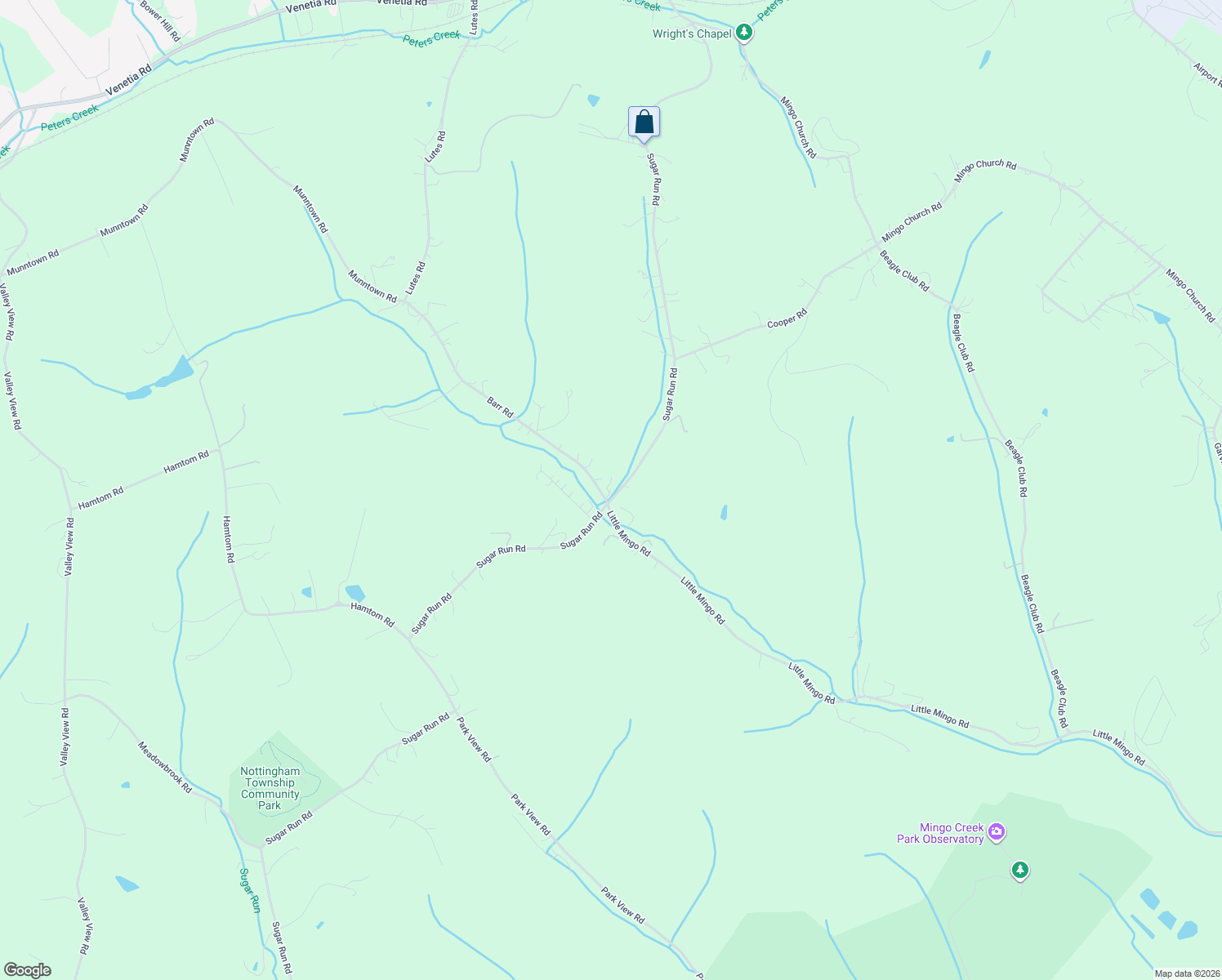 map of restaurants, bars, coffee shops, grocery stores, and more near 1200 Sugar Run Road in Finleyville