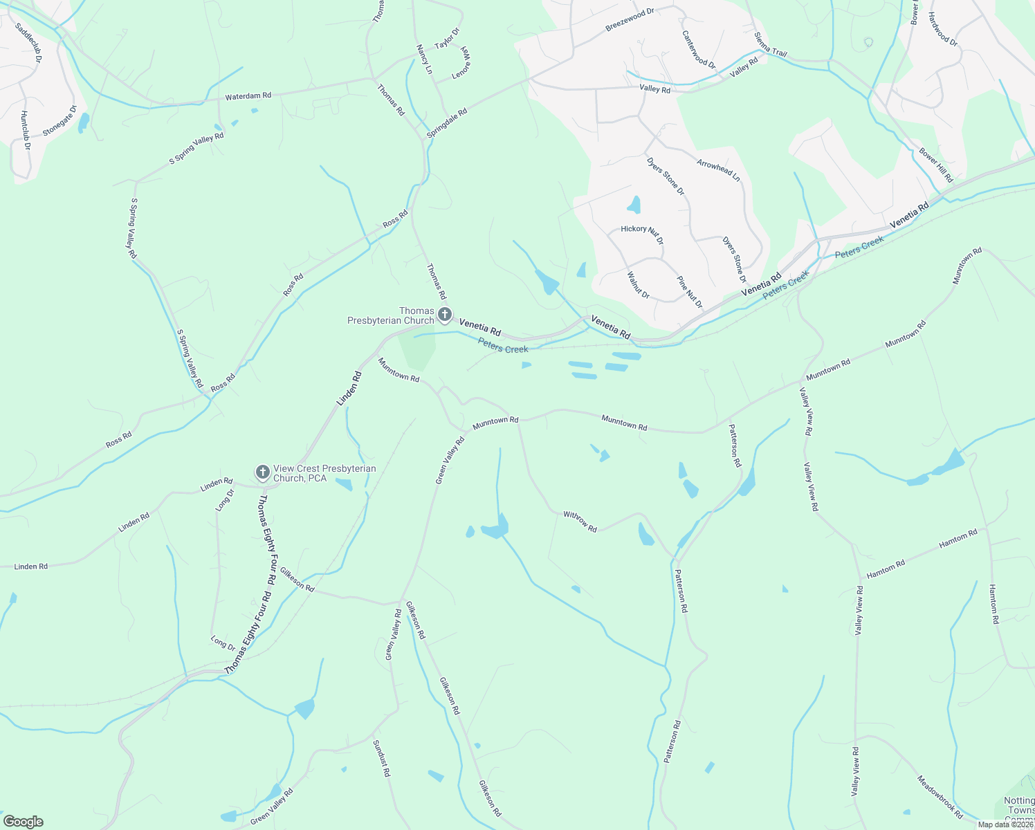map of restaurants, bars, coffee shops, grocery stores, and more near 139 Munntown Road in Eighty Four