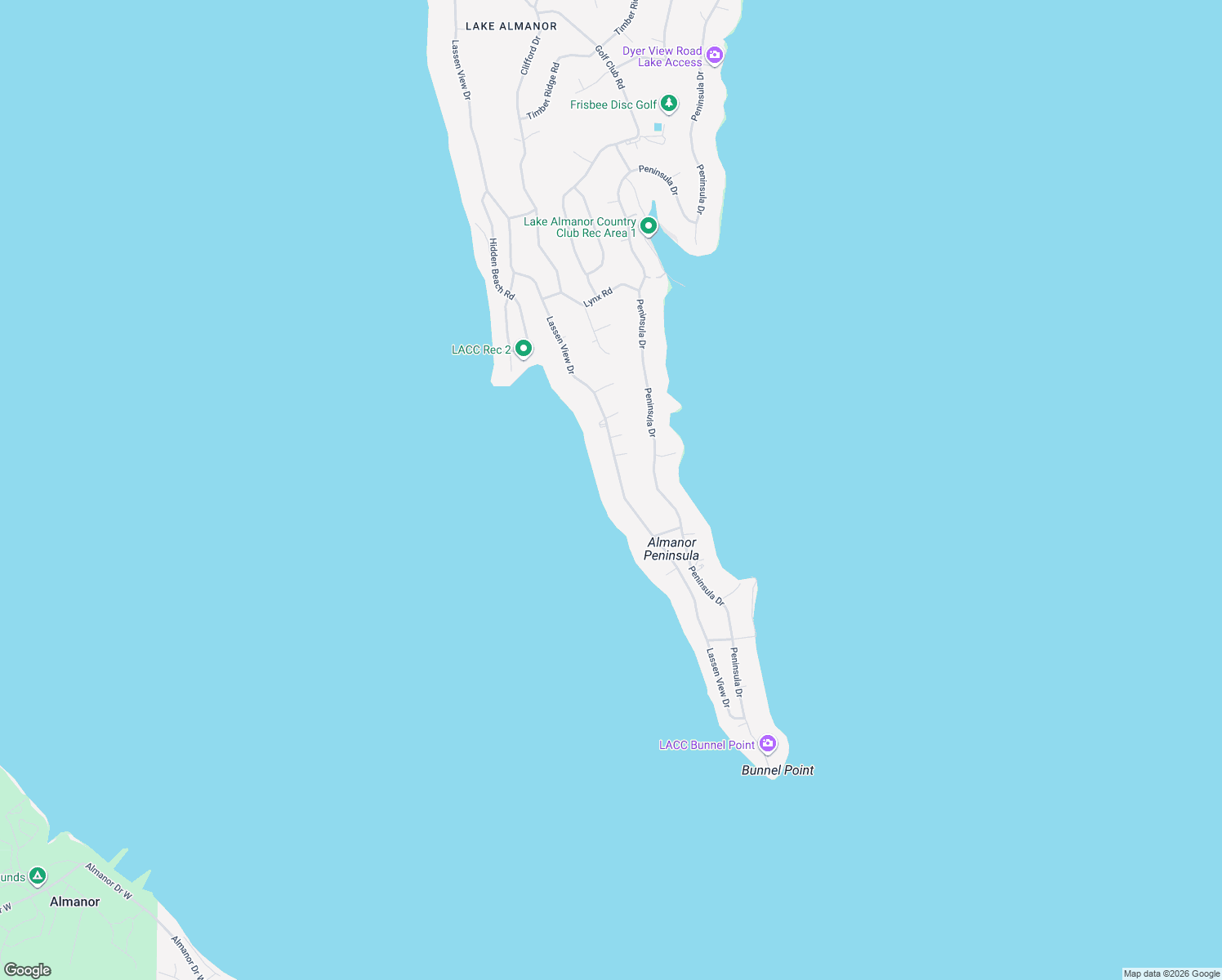 map of restaurants, bars, coffee shops, grocery stores, and more near 1279 Lassen View Dr in Lake Almanor Country Club