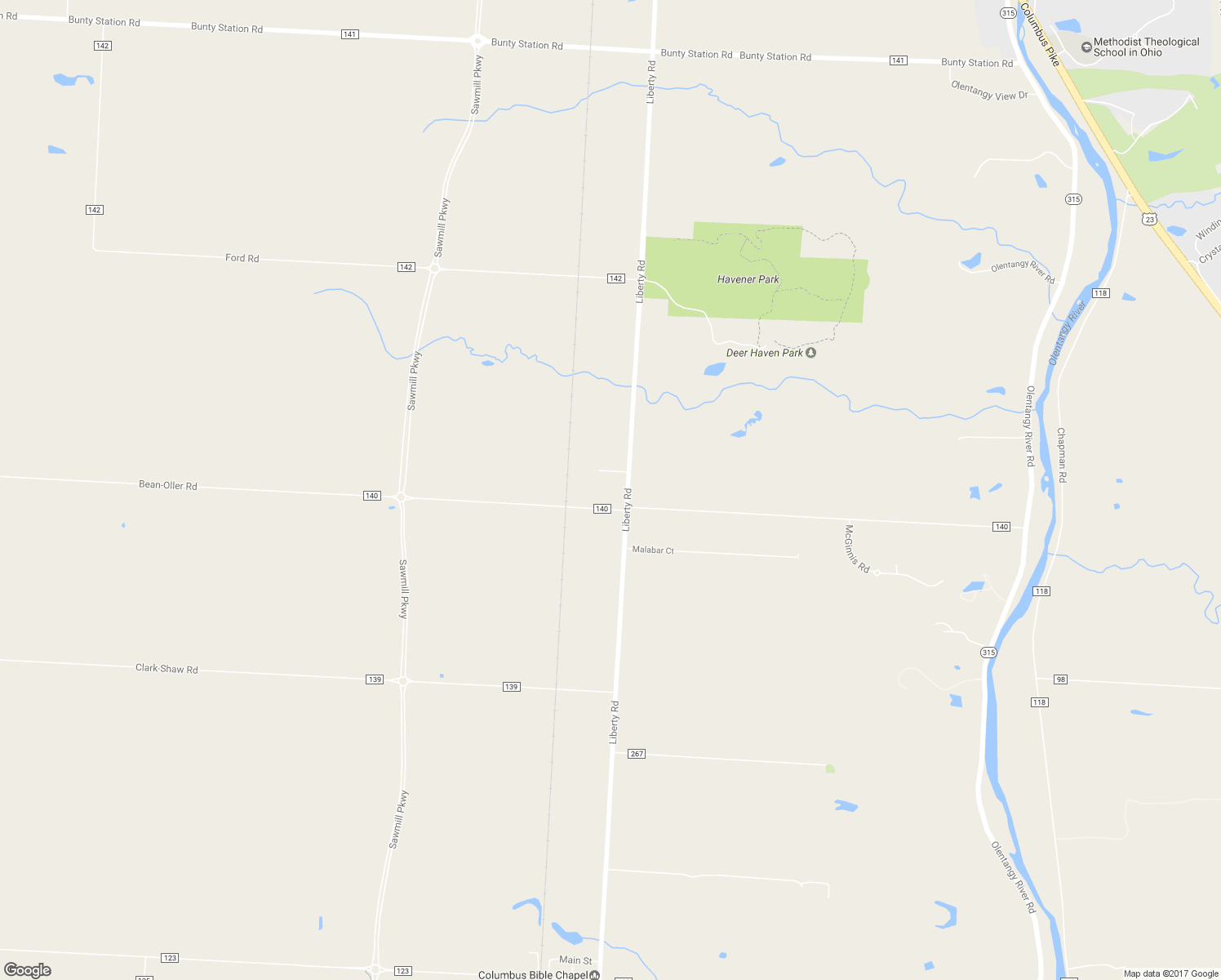 map of restaurants, bars, coffee shops, grocery stores, and more near 4664 Liberty Road in Delaware