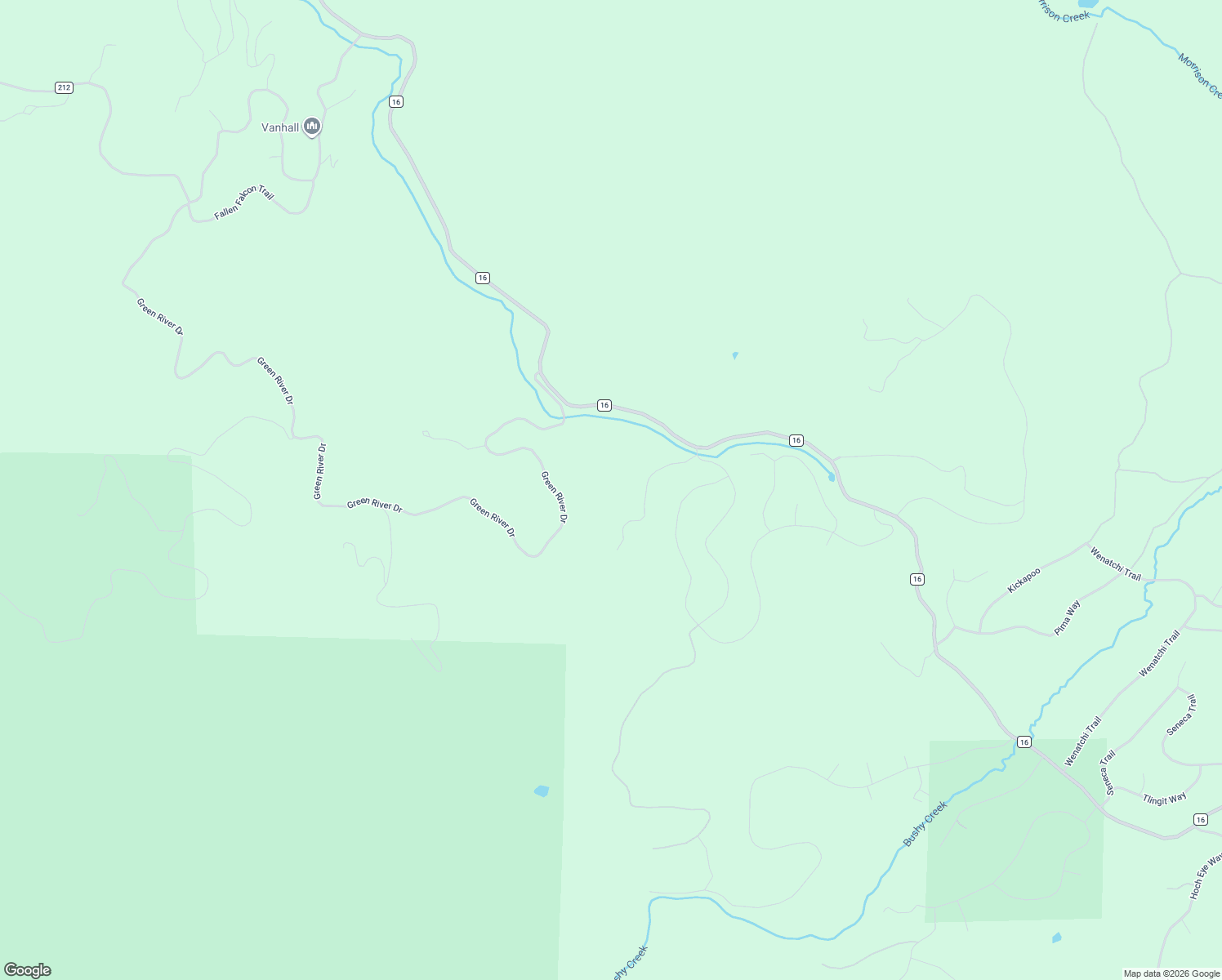 map of restaurants, bars, coffee shops, grocery stores, and more near 32350 Los Ranchos Road in Oak Creek