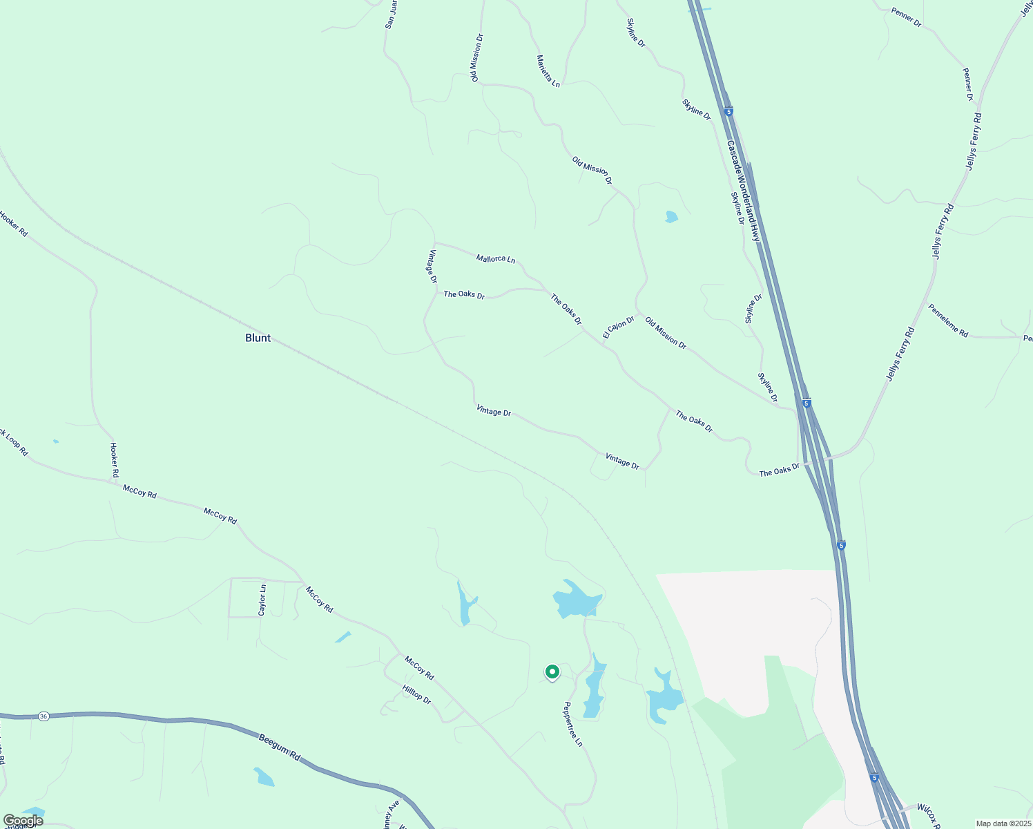 map of restaurants, bars, coffee shops, grocery stores, and more near Vintage Drive in Tehama County
