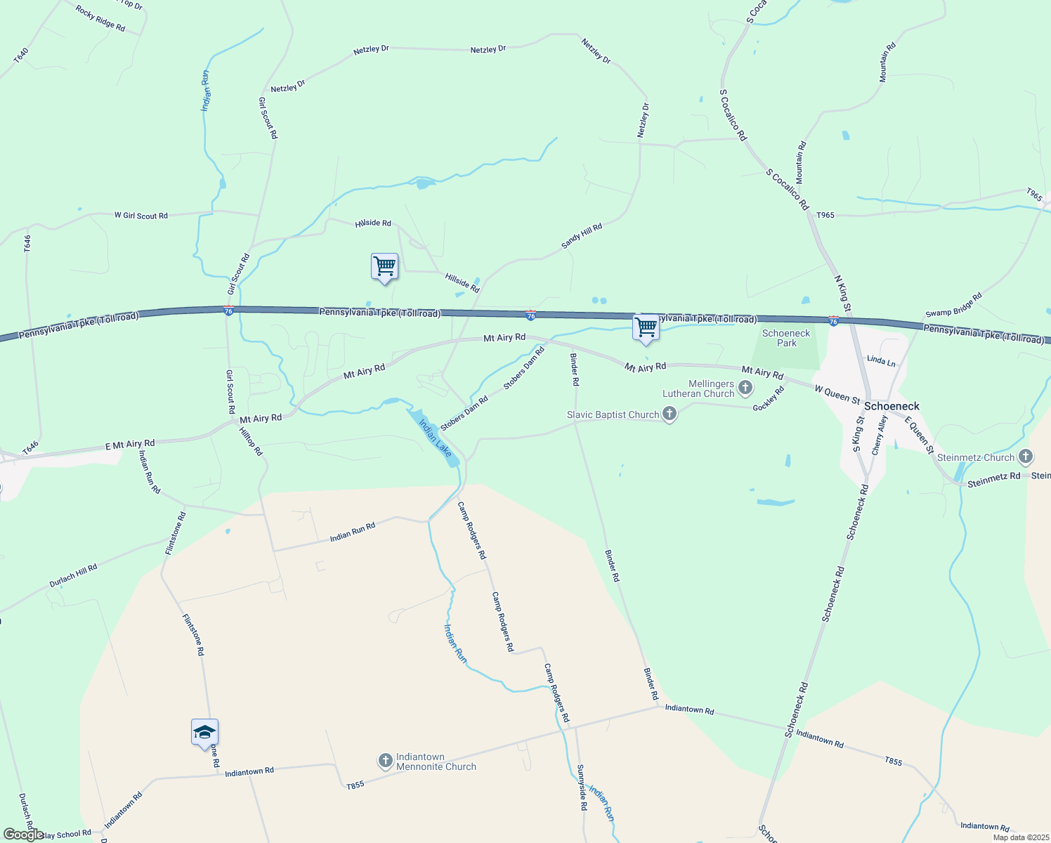 map of restaurants, bars, coffee shops, grocery stores, and more near 470 Gockley Rd in Stevens