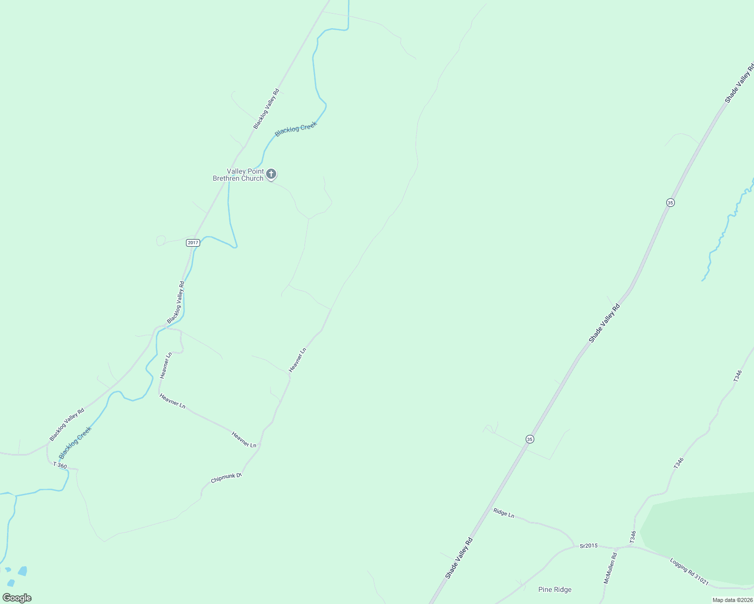 map of restaurants, bars, coffee shops, grocery stores, and more near 18965 Heavner Lane in Orbisonia