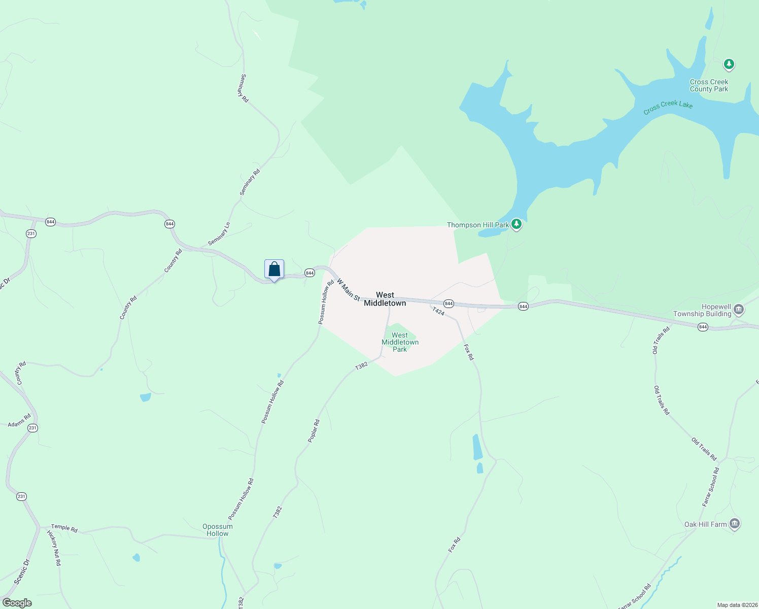 map of restaurants, bars, coffee shops, grocery stores, and more near 29 Front Street in Avella