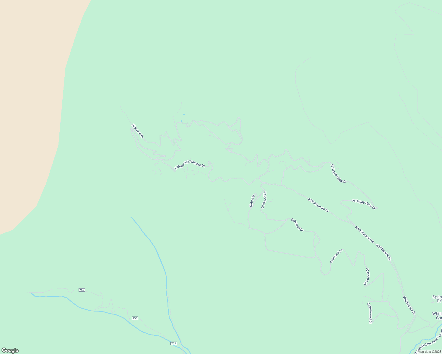 map of restaurants, bars, coffee shops, grocery stores, and more near Whittemore Drive in Utah County