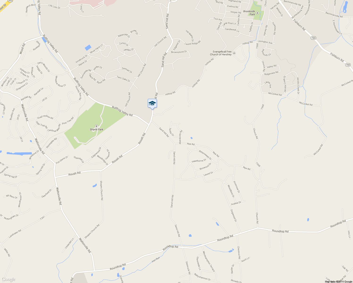 map of restaurants, bars, coffee shops, grocery stores, and more near 1796 Aberdovey Road in Hershey