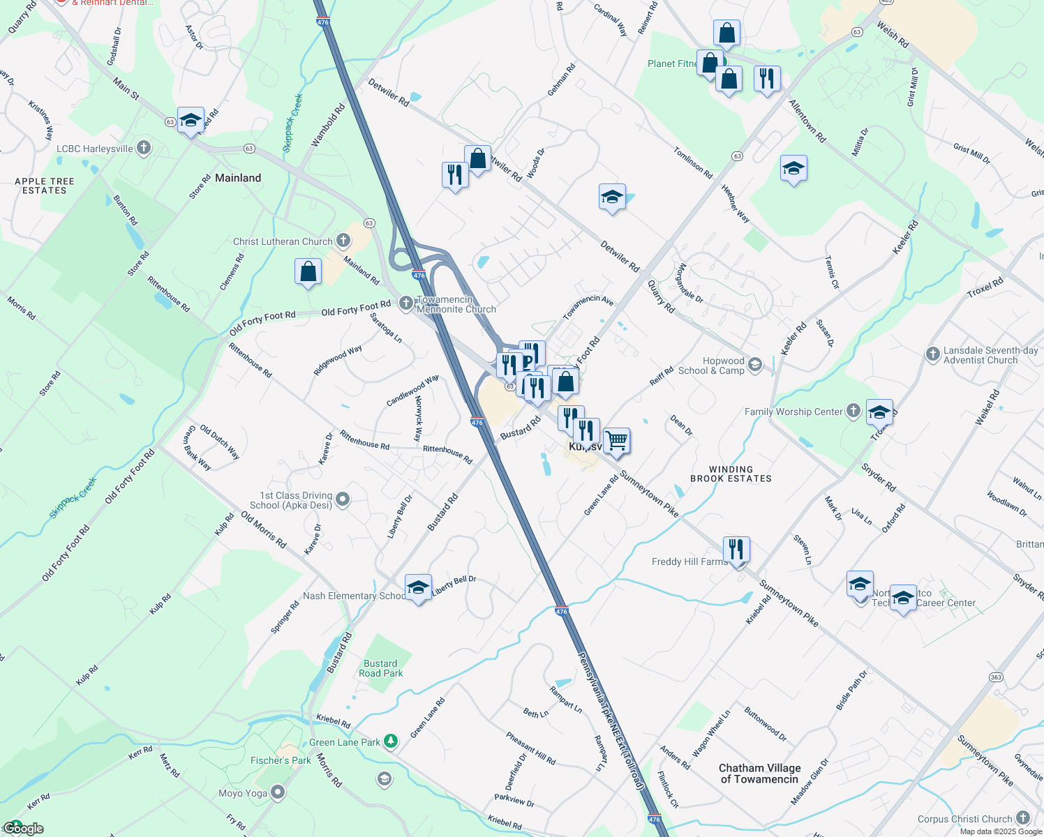Franklin Street, Lansdale PA Walk Score