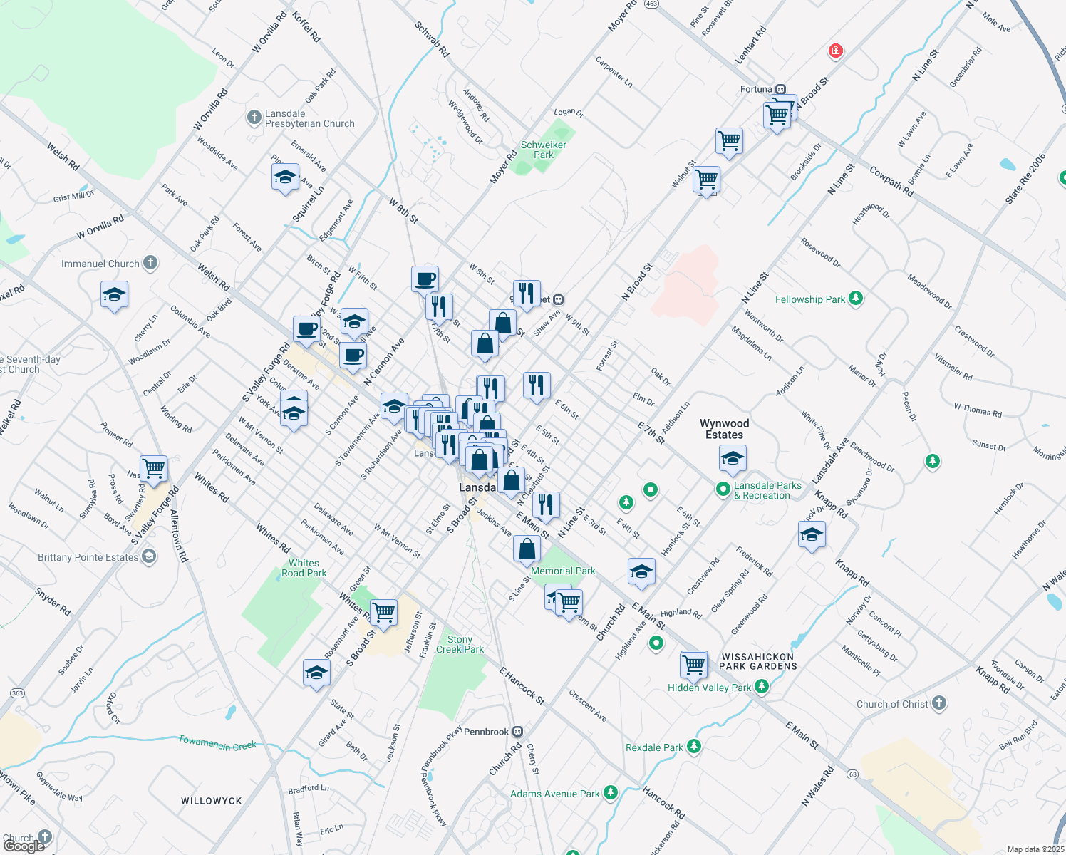 417 North Broad Street, Lansdale PA Walk Score