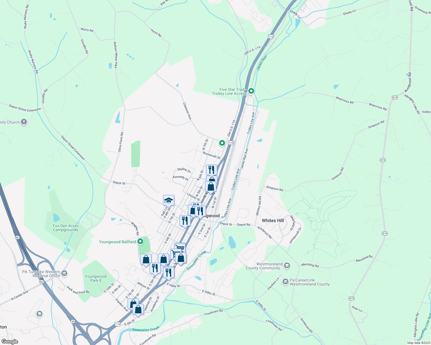 415 Pennsylvania 66 Business, Youngwood PA Walk Score