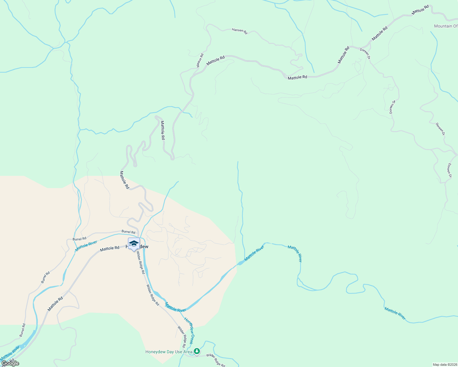 map of restaurants, bars, coffee shops, grocery stores, and more near 745 Applewood Road in Honeydew