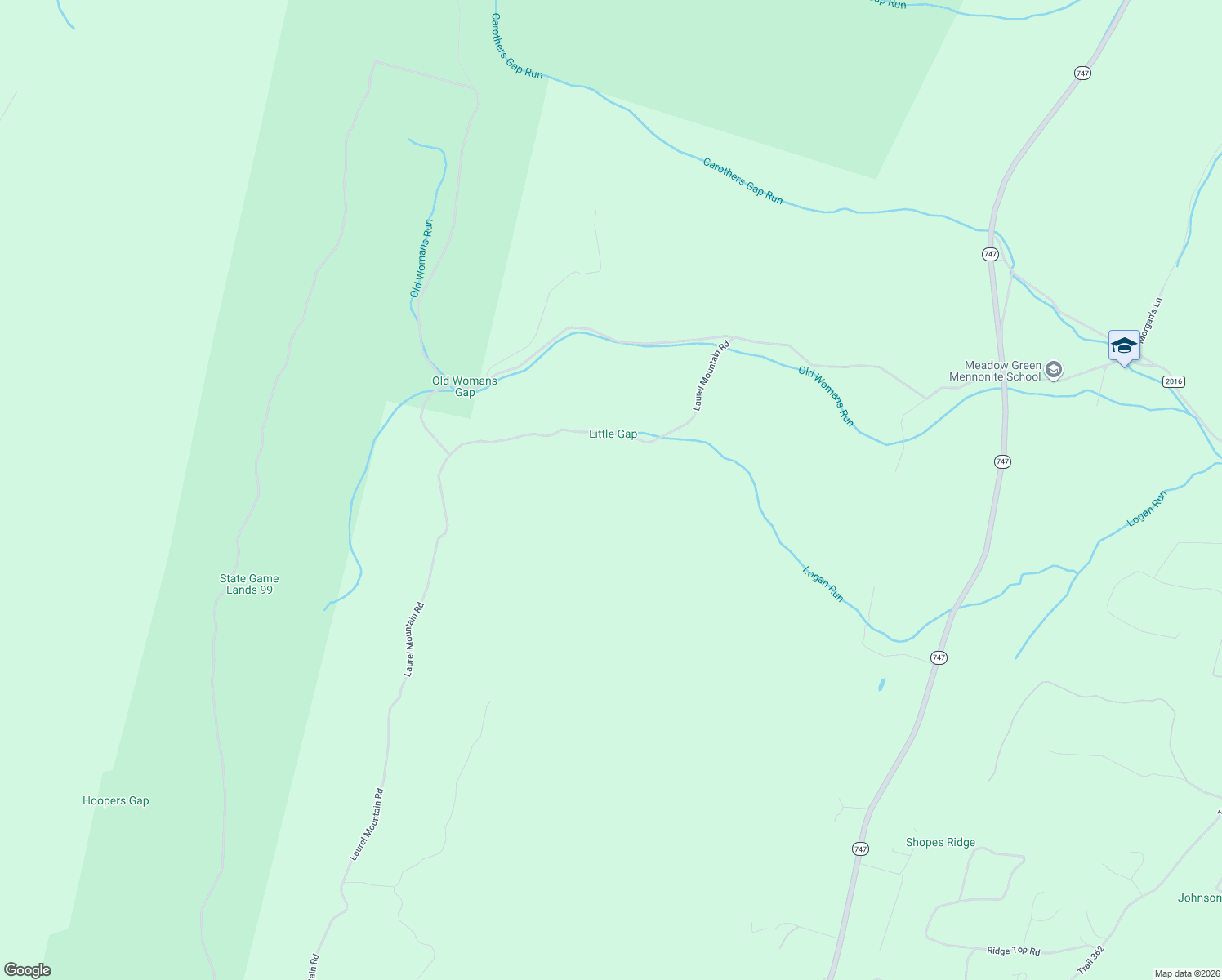 map of restaurants, bars, coffee shops, grocery stores, and more near 18413 Laurel Mountain Road in Three Springs