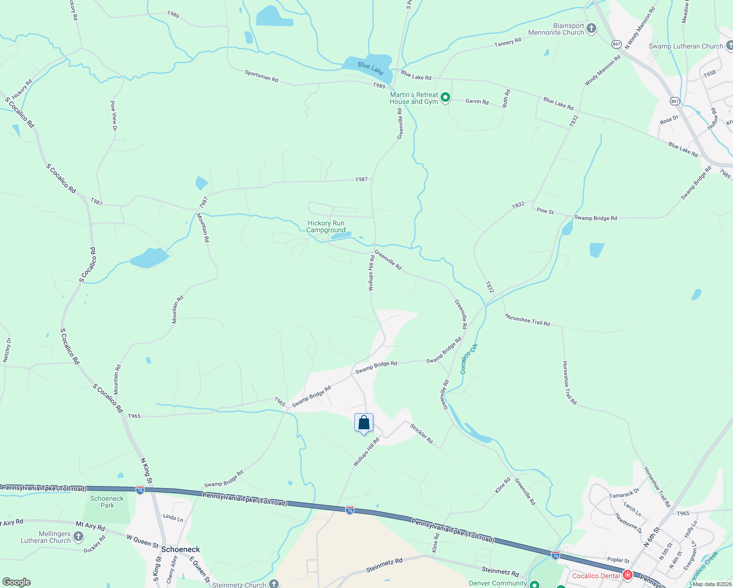 map of restaurants, bars, coffee shops, grocery stores, and more near 105 Wollups Hill Road in Denver