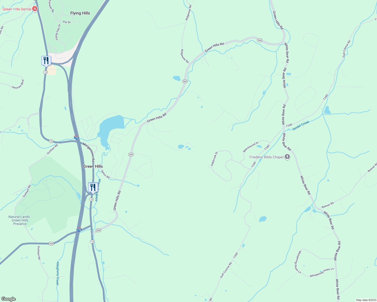 map of restaurants, bars, coffee shops, grocery stores, and more near 837 Spring Garden Lane in Birdsboro