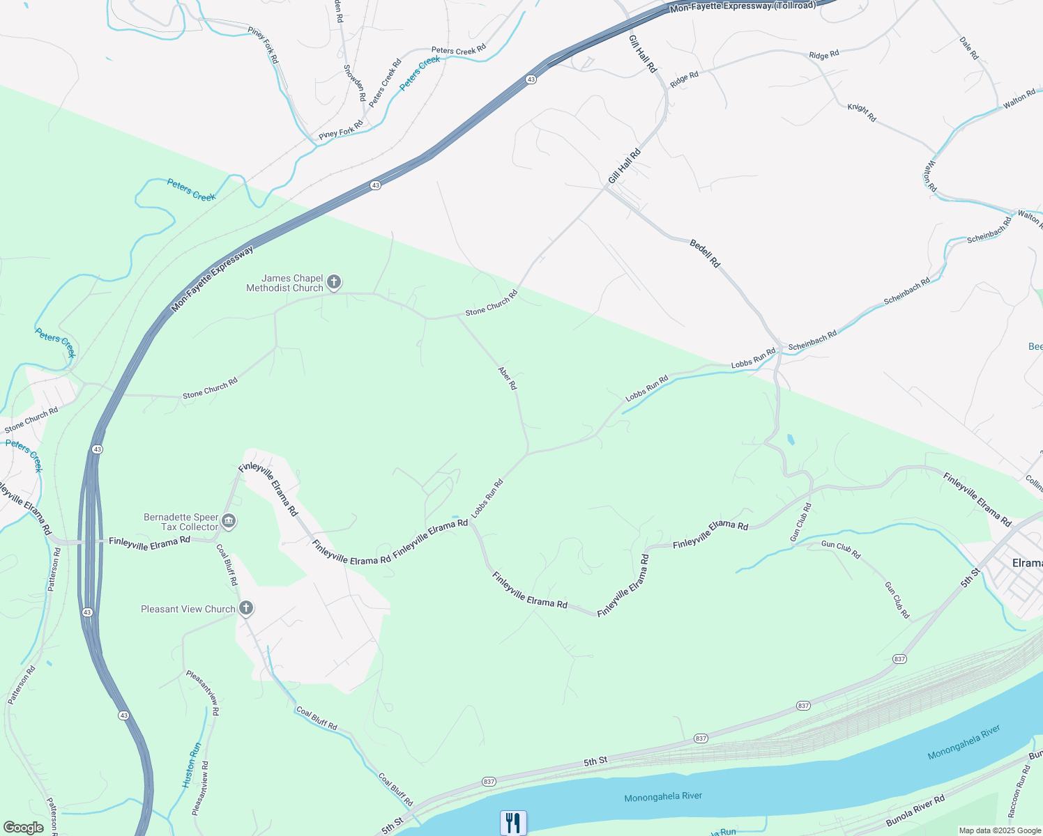 28 Aber Road, Finleyville PA Walk Score