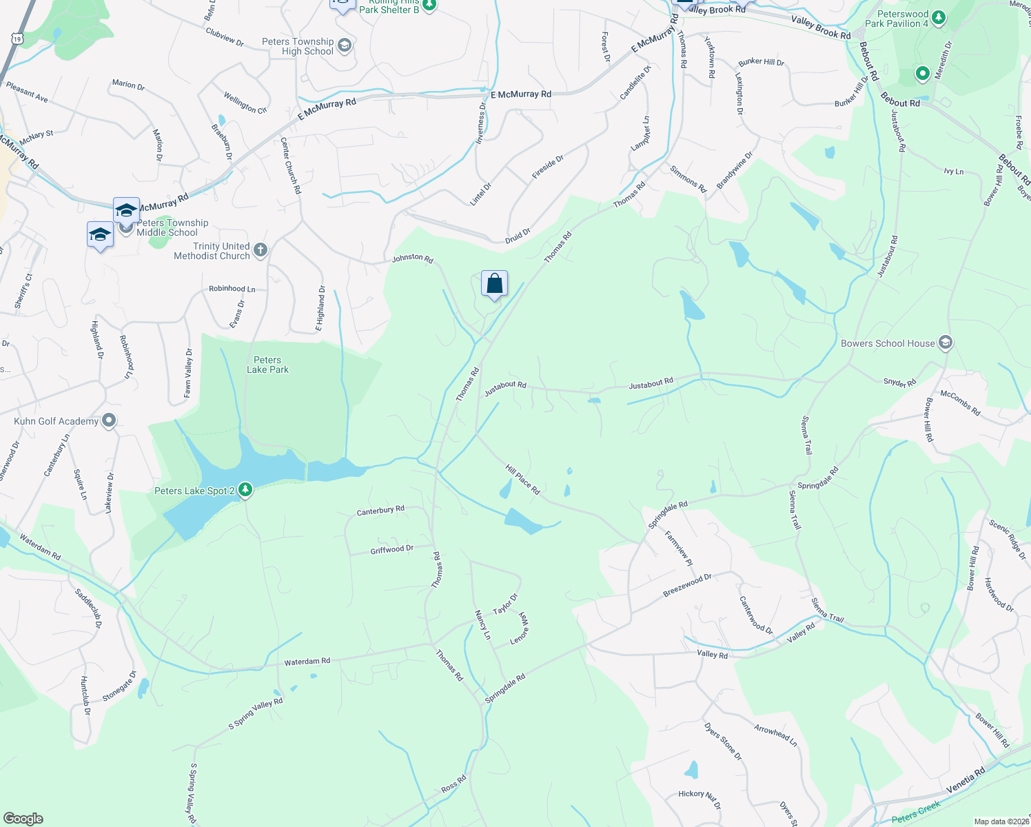 map of restaurants, bars, coffee shops, grocery stores, and more near 132 Justabout Road in Venetia