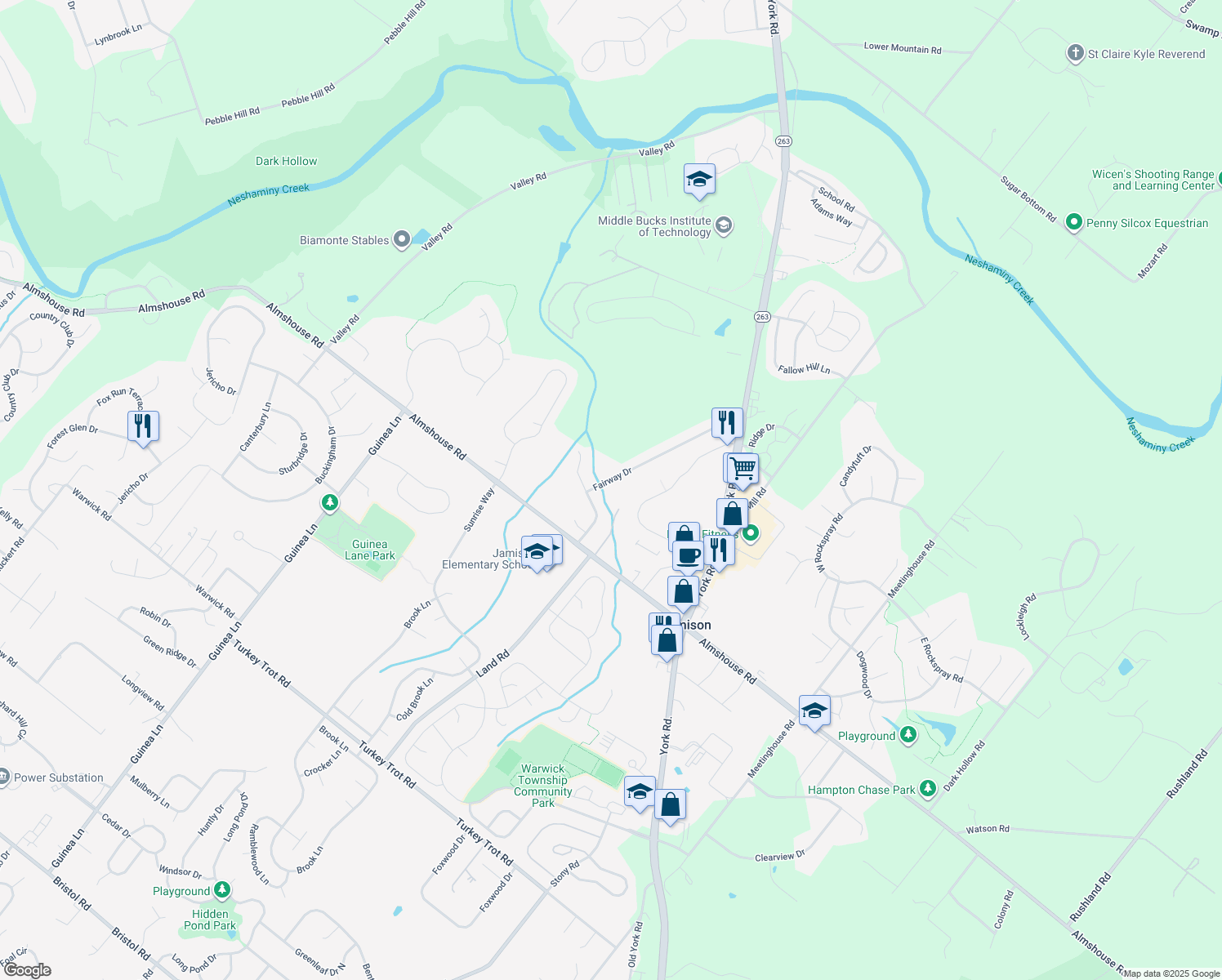 1824 Fairway Drive, Jamison PA Walk Score