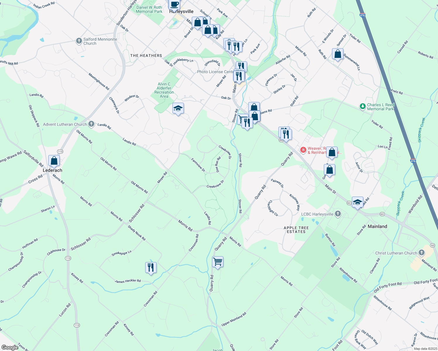 304 Doe Run Road, Harleysville PA Walk Score