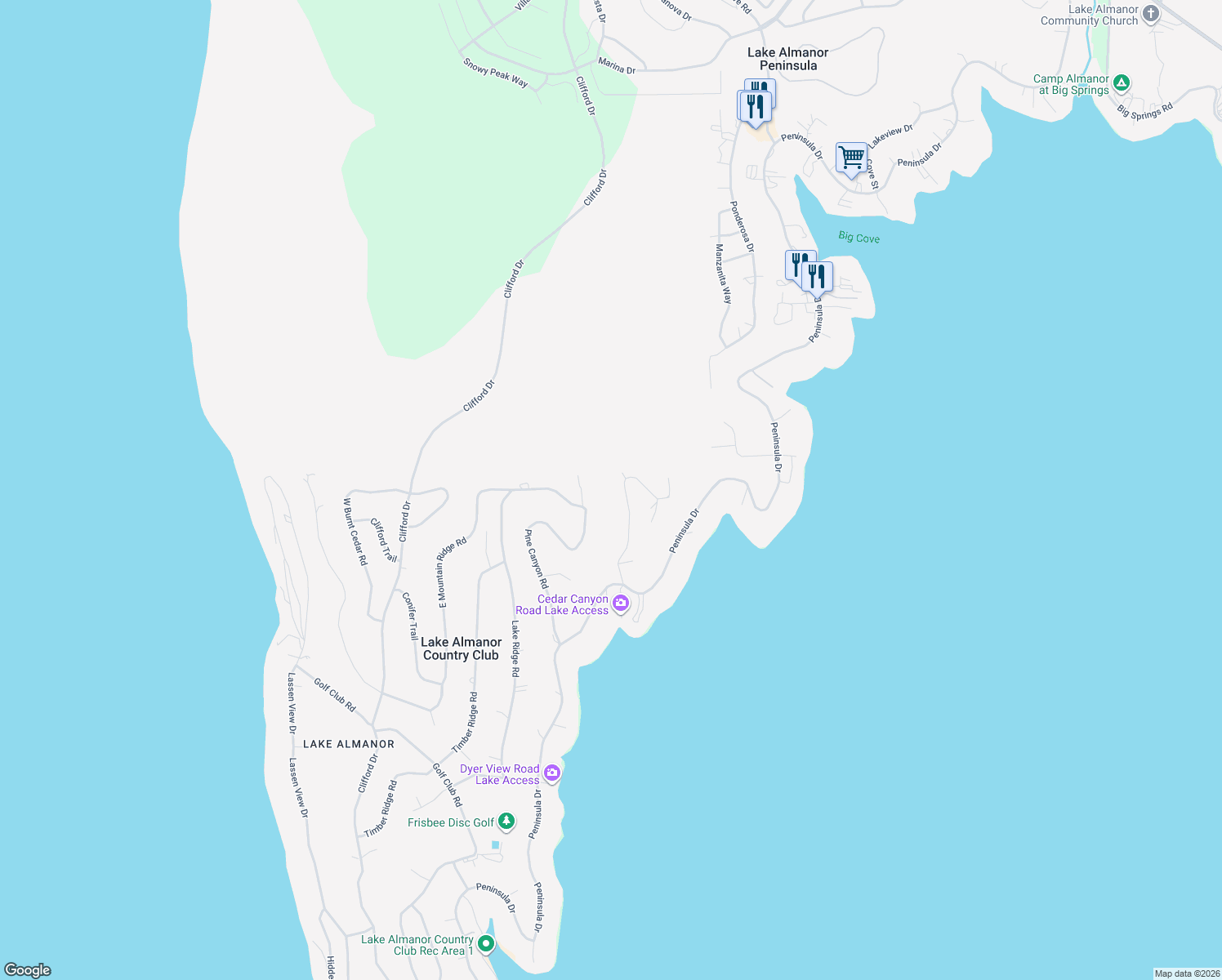 map of restaurants, bars, coffee shops, grocery stores, and more near 623 Cedar Canyon Rd in Westwood