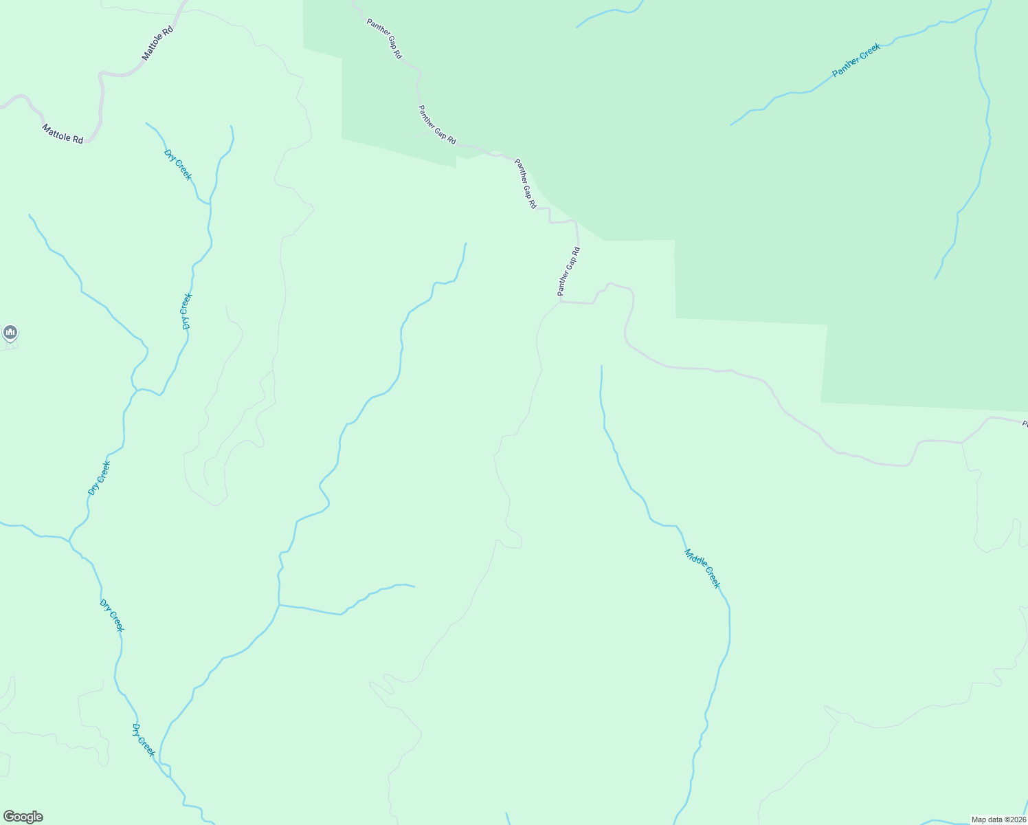 map of restaurants, bars, coffee shops, grocery stores, and more near 2400 Panther Gap Road in Honeydew
