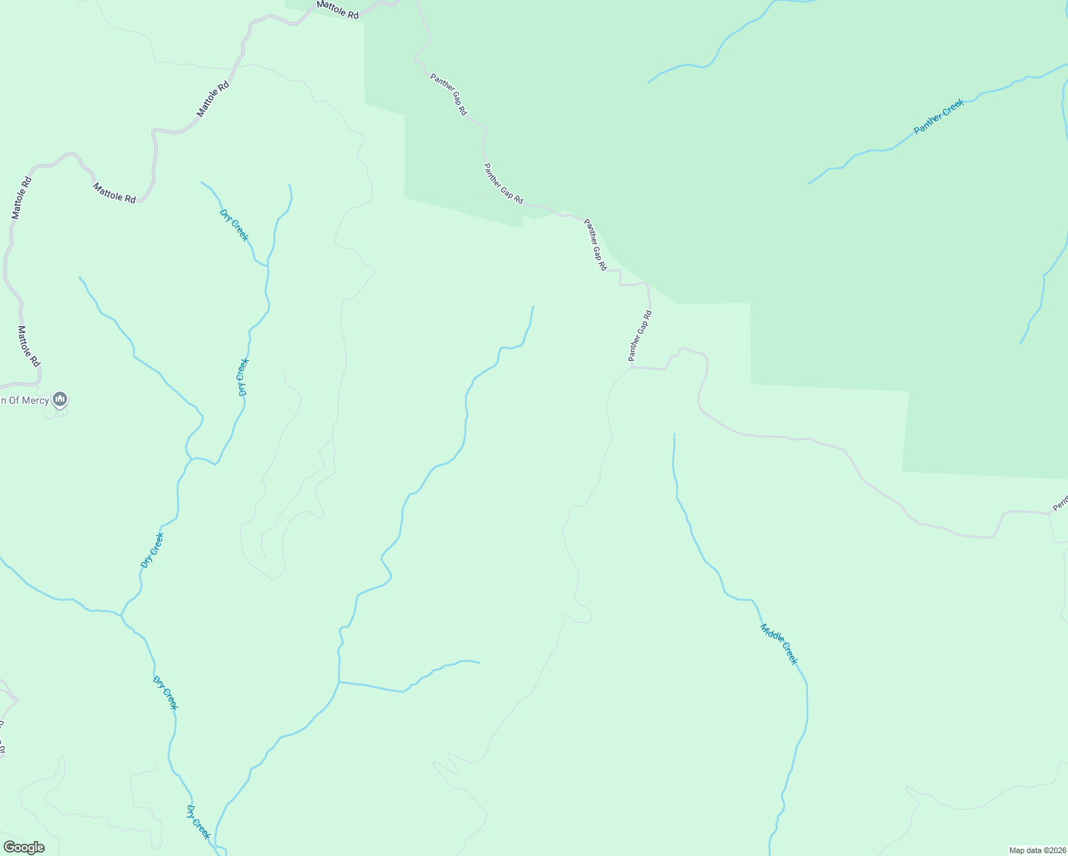 map of restaurants, bars, coffee shops, grocery stores, and more near 2020 Panther Gap Road in Honeydew