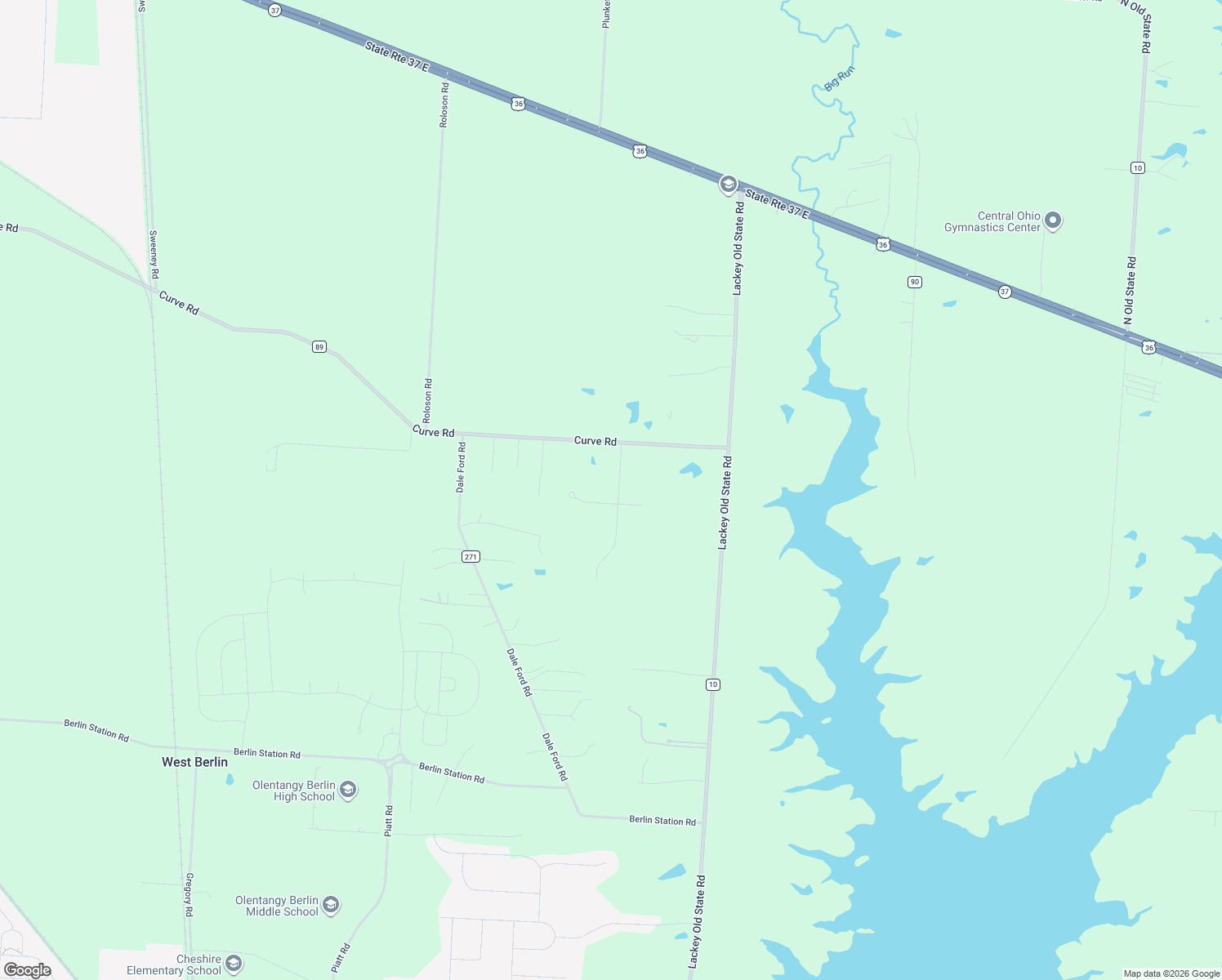 map of restaurants, bars, coffee shops, grocery stores, and more near 980 Winding Creek Lane in Delaware
