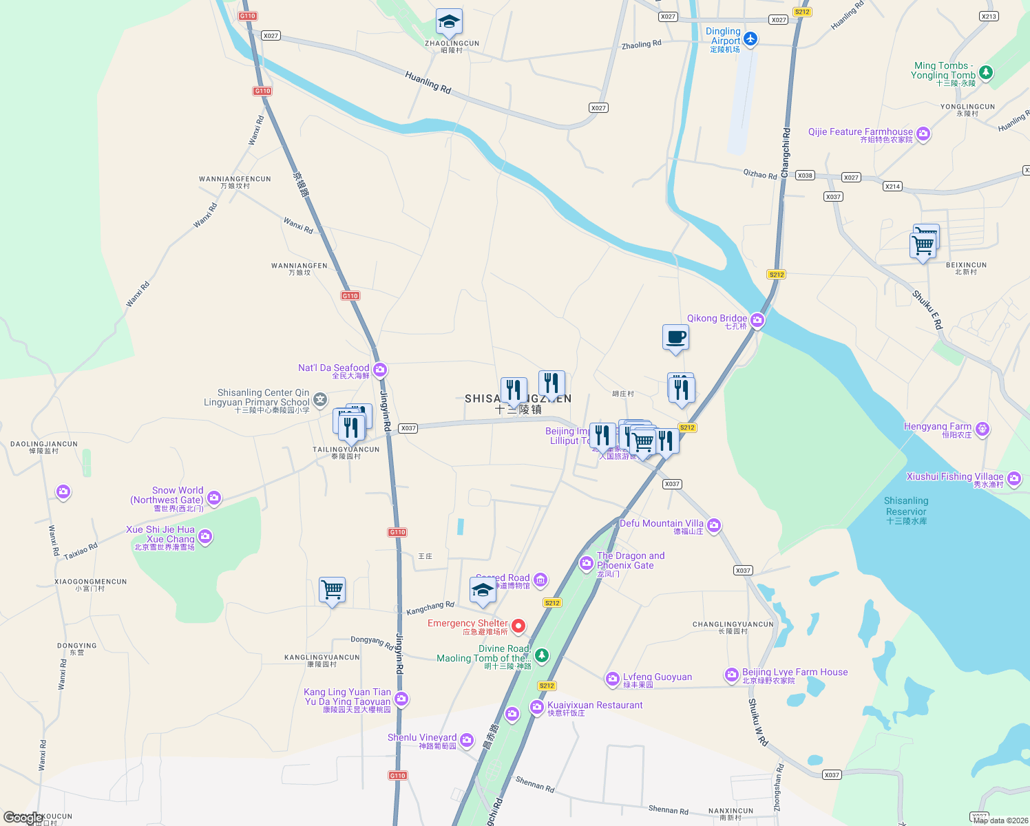 map of restaurants, bars, coffee shops, grocery stores, and more near in Beijing