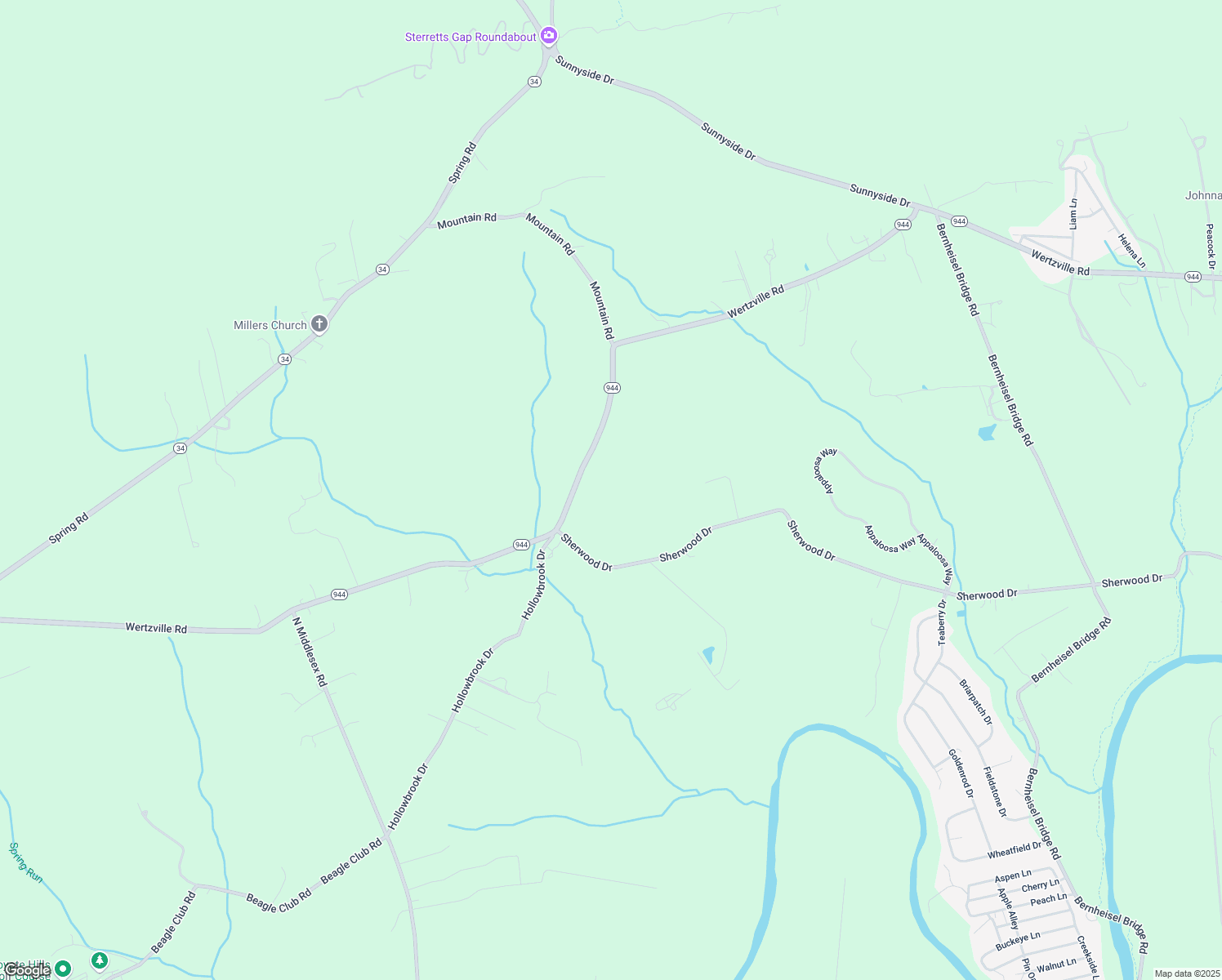 map of restaurants, bars, coffee shops, grocery stores, and more near 498 Sherwood Drive in Carlisle