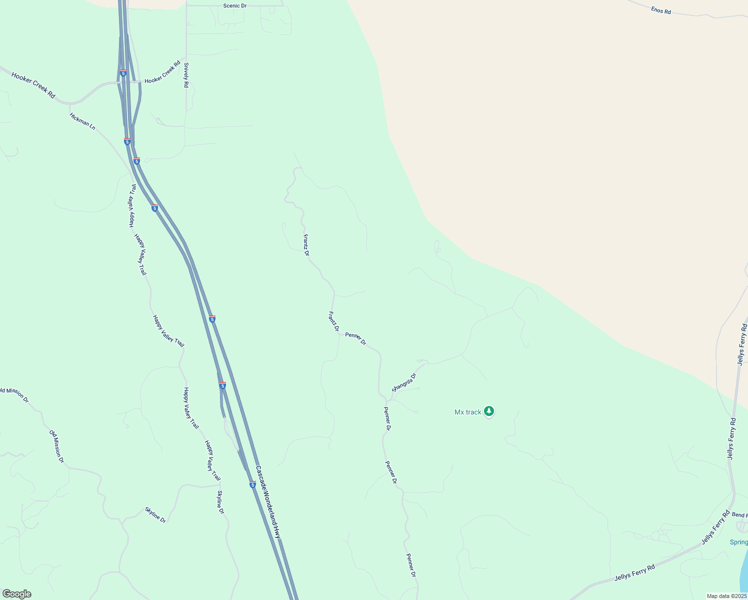 map of restaurants, bars, coffee shops, grocery stores, and more near 16899 Issac Drive in Red Bluff