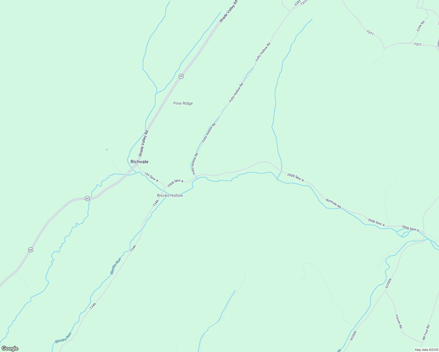 map of restaurants, bars, coffee shops, grocery stores, and more near 14544 Richvale Road in Shade Gap