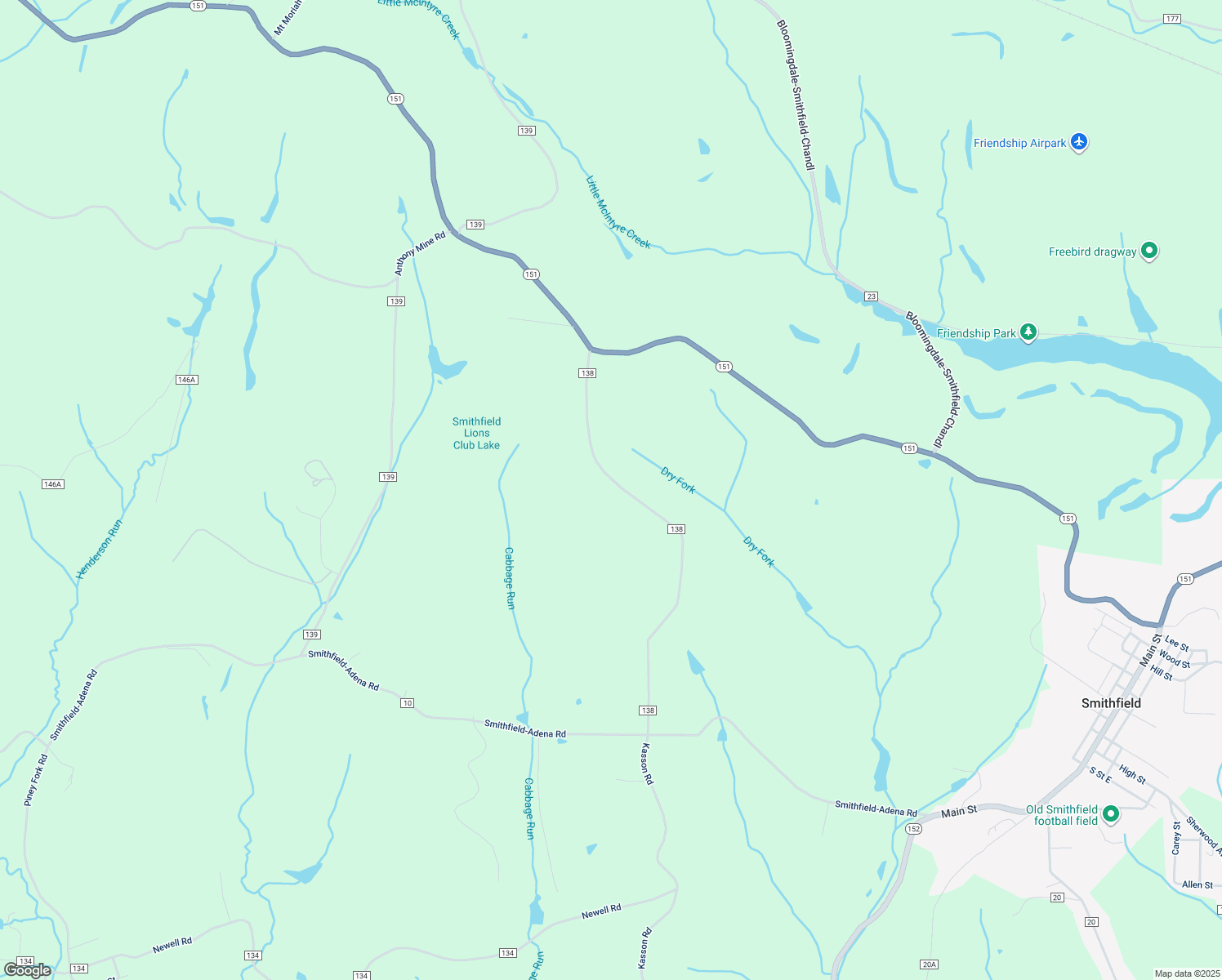 map of restaurants, bars, coffee shops, grocery stores, and more near 417 Township Highway 138 in Dillonvale