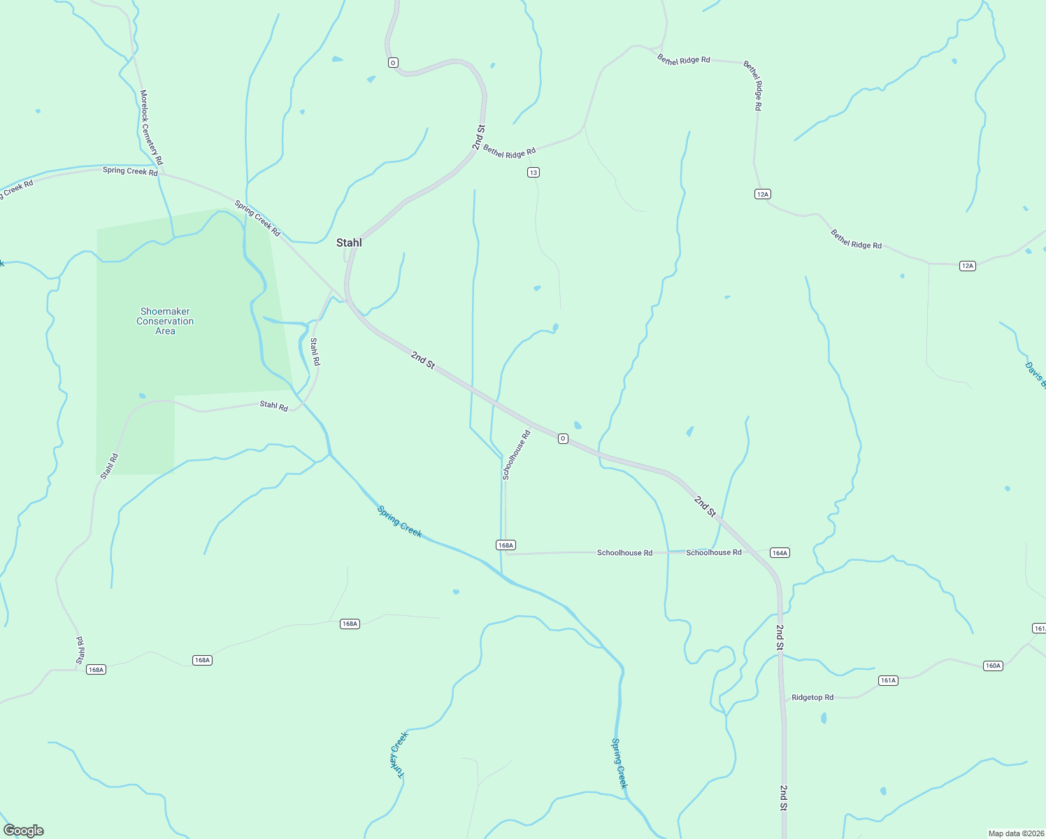 map of restaurants, bars, coffee shops, grocery stores, and more near 2nd Street in Greencastle