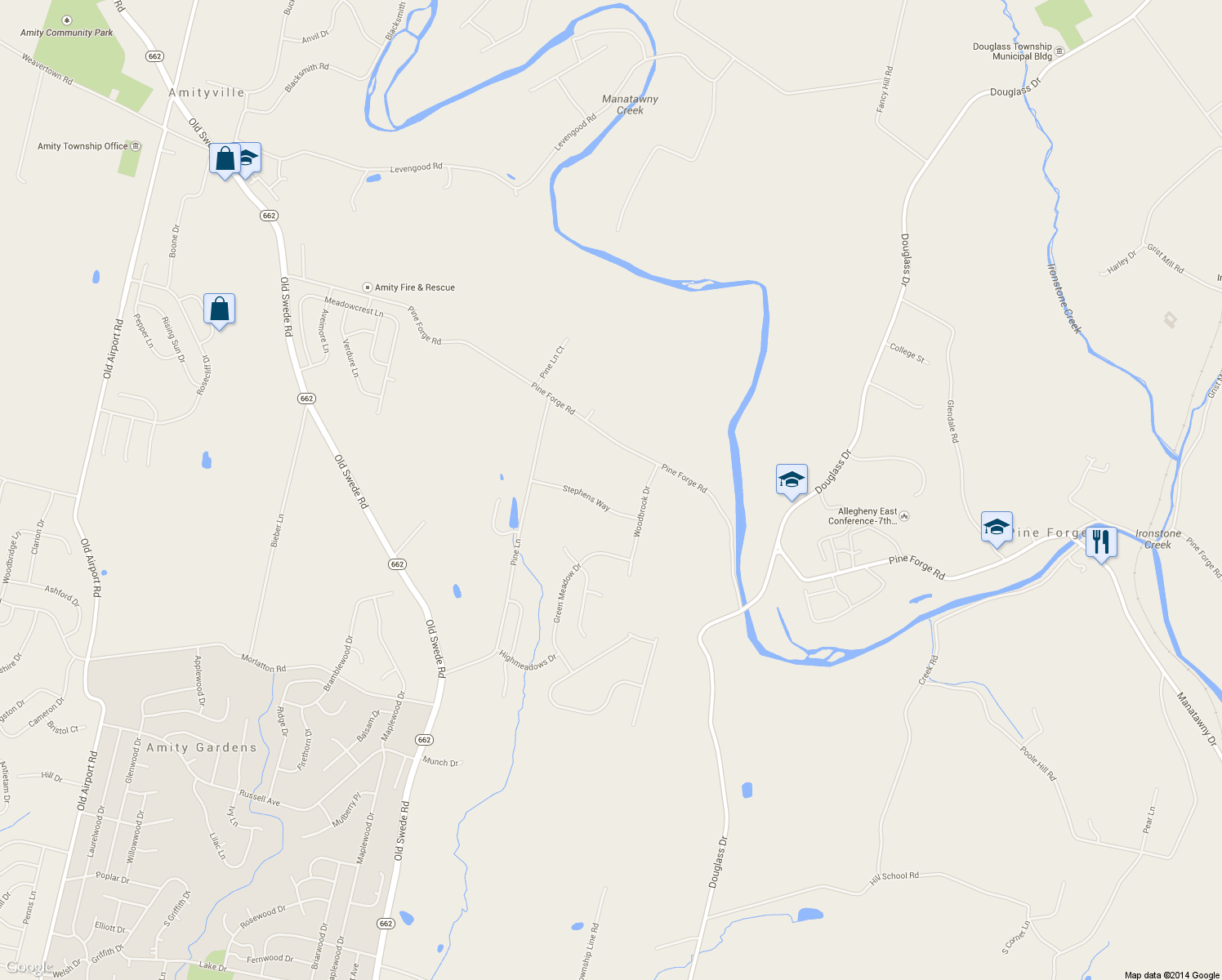 map of restaurants, bars, coffee shops, grocery stores, and more near 209 Stephens Way in Douglassville