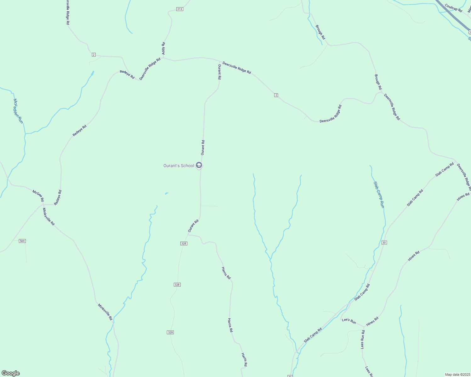 map of restaurants, bars, coffee shops, grocery stores, and more near 81925 Ourant Road in Cadiz