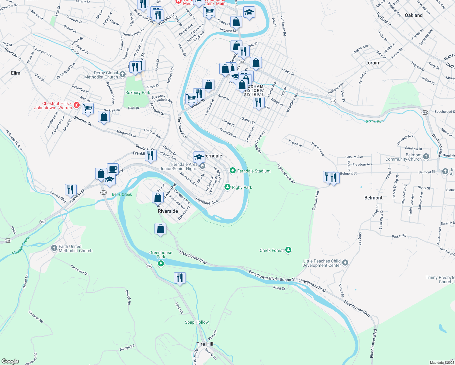 854 Ferndale Avenue, Johnstown PA Walk Score