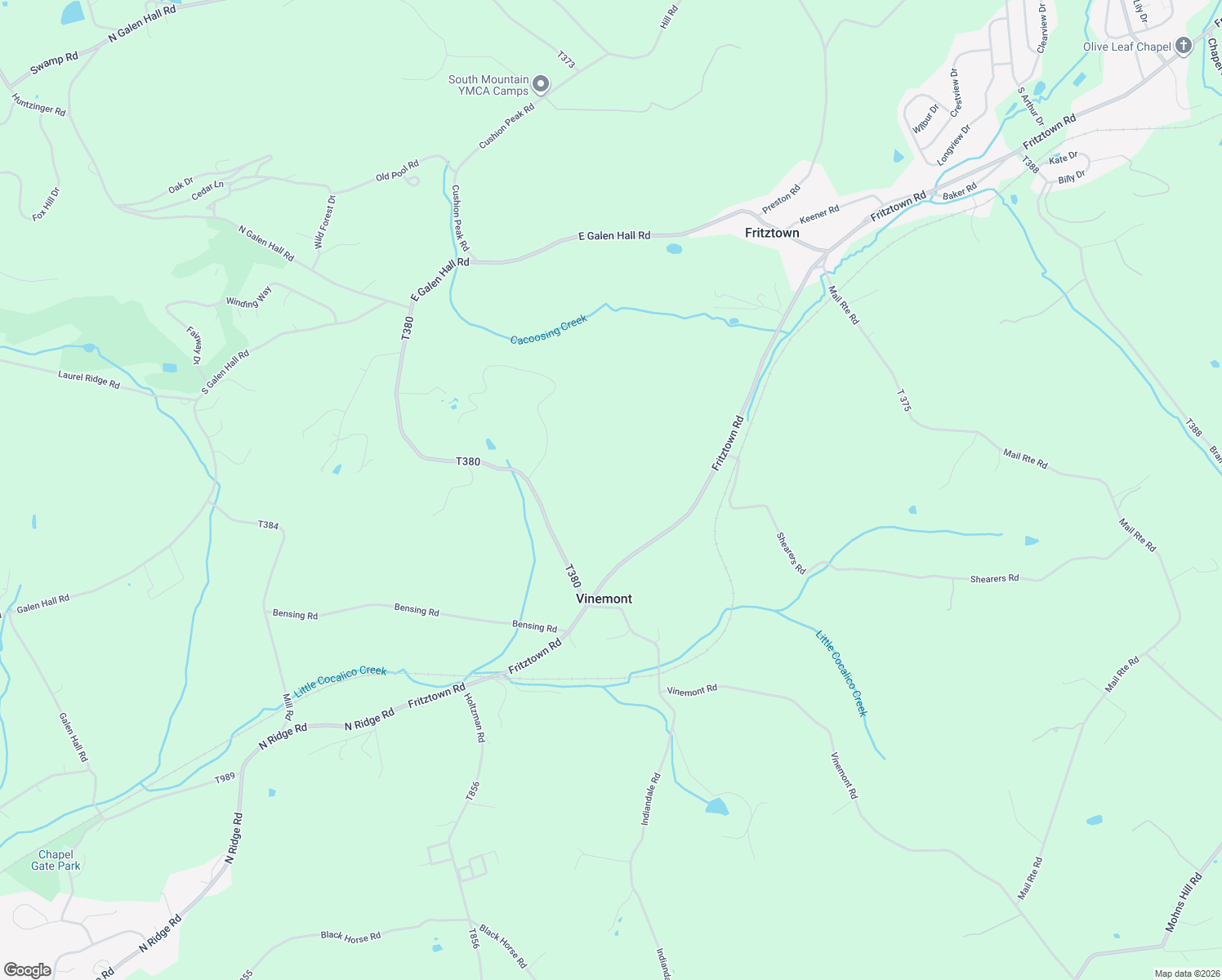map of restaurants, bars, coffee shops, grocery stores, and more near 1229 Fritztown Road in Reinholds