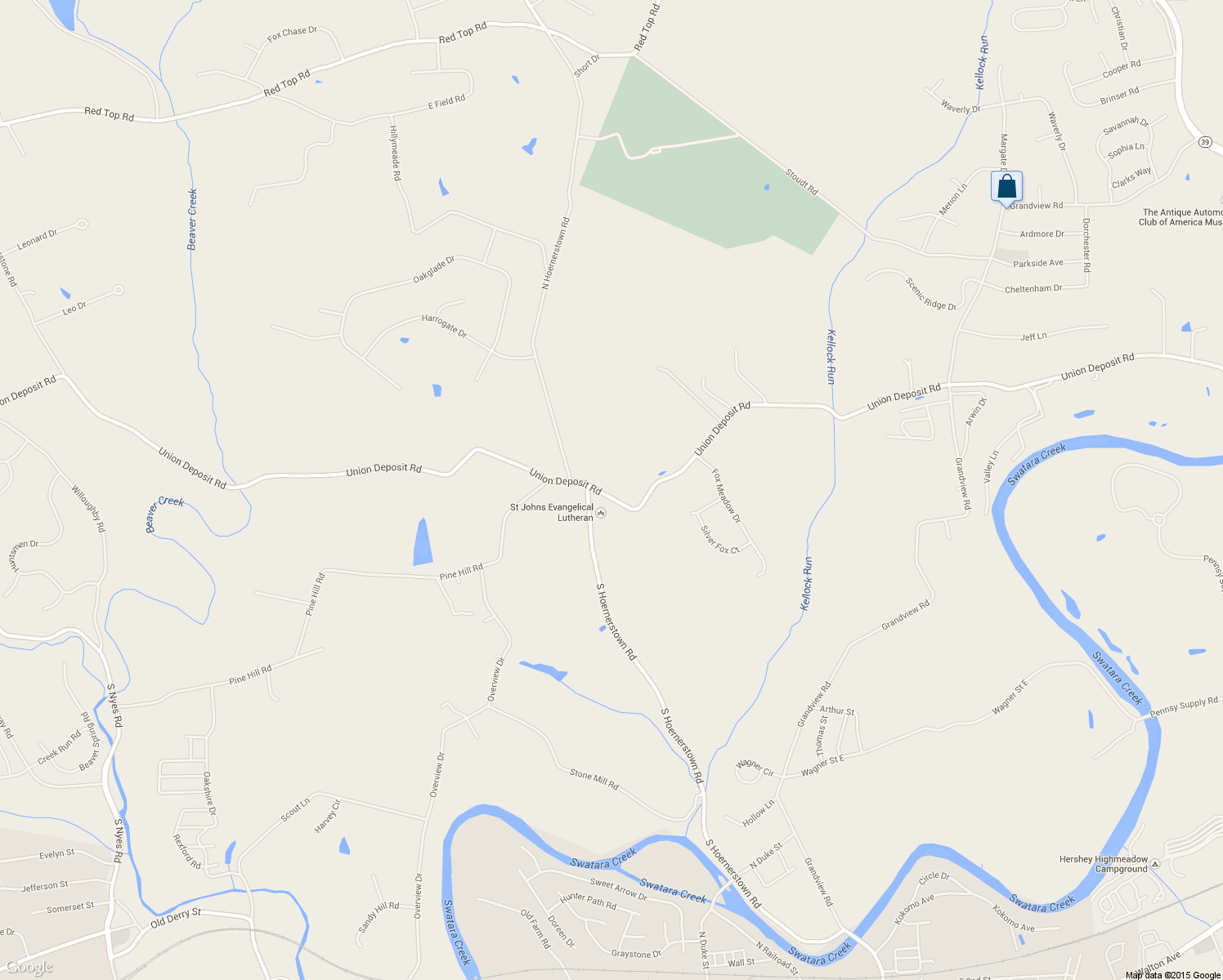 map of restaurants, bars, coffee shops, grocery stores, and more near 7106 Union Deposit Rd in Hummelstown