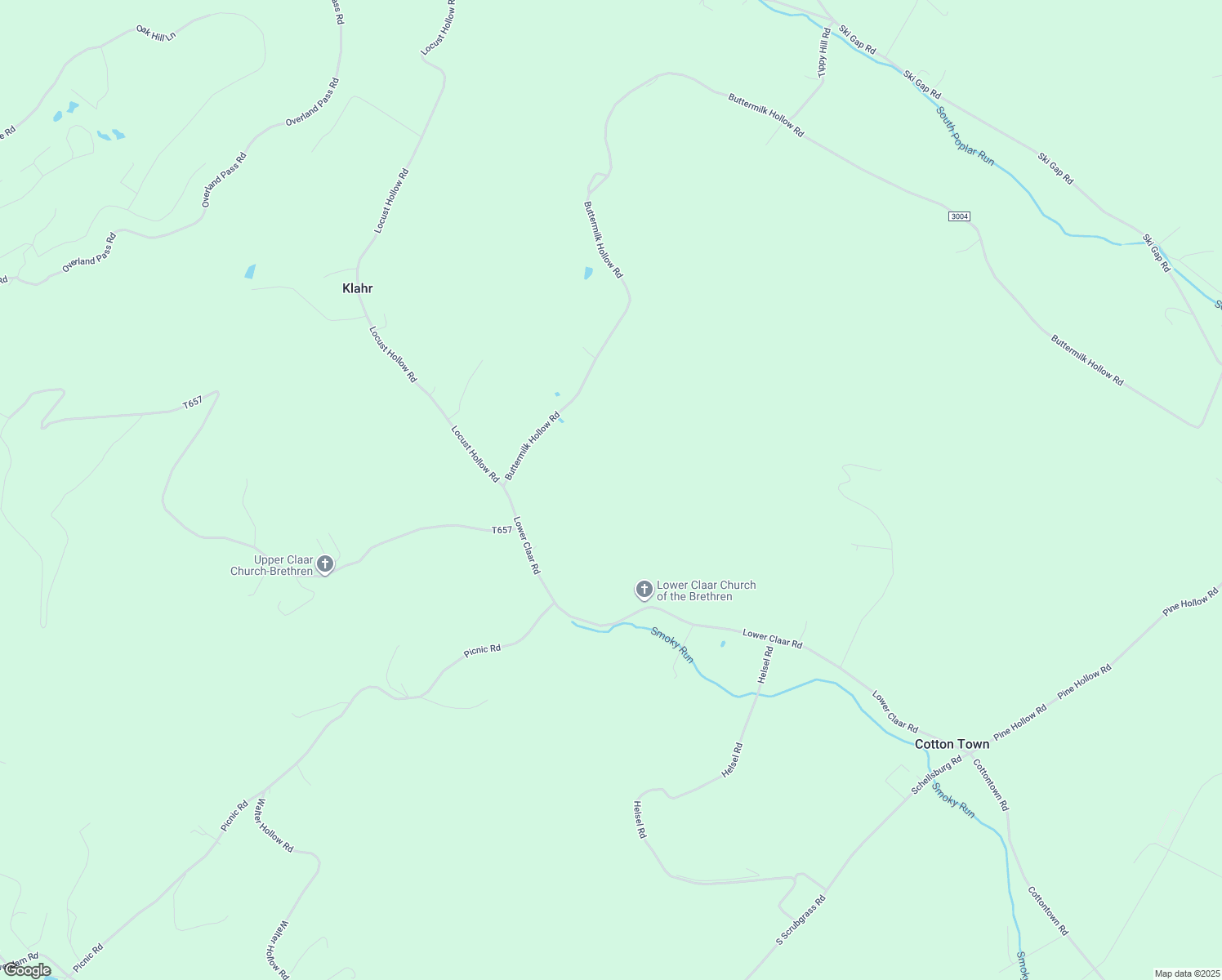 map of restaurants, bars, coffee shops, grocery stores, and more near 1244 Lower Claar Road in Claysburg