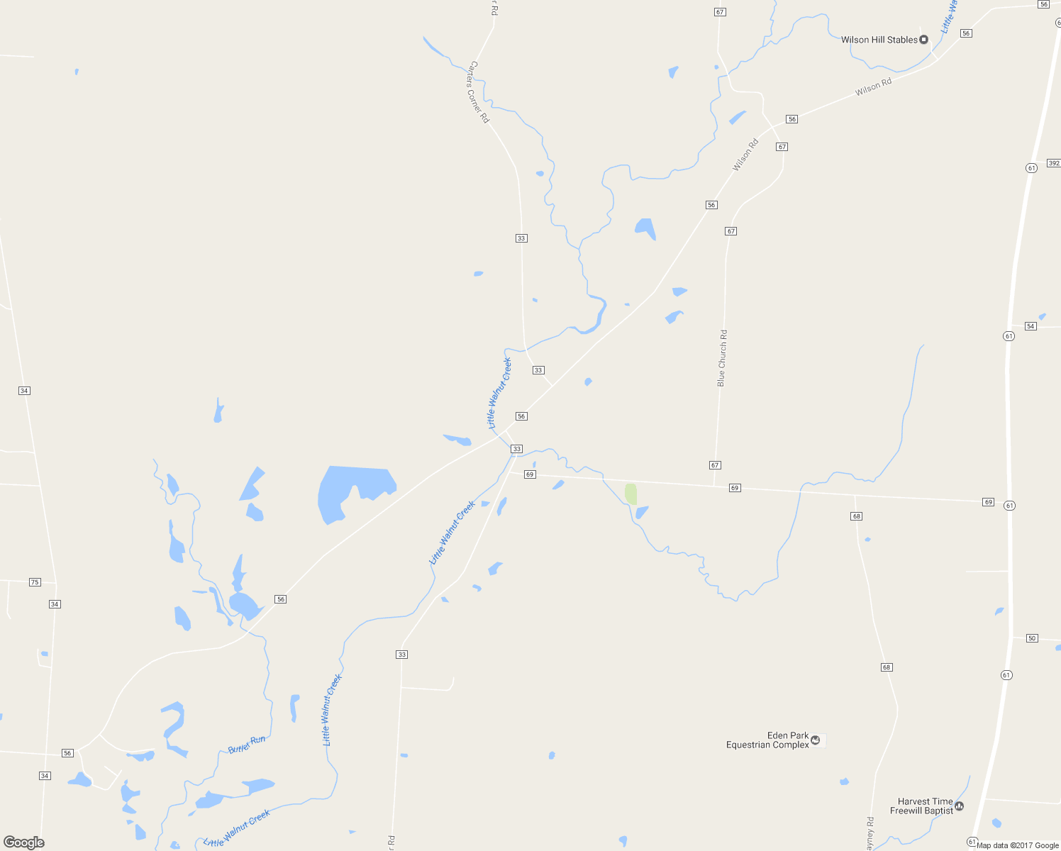 map of restaurants, bars, coffee shops, grocery stores, and more near 2938 Wilson Road in Sunbury