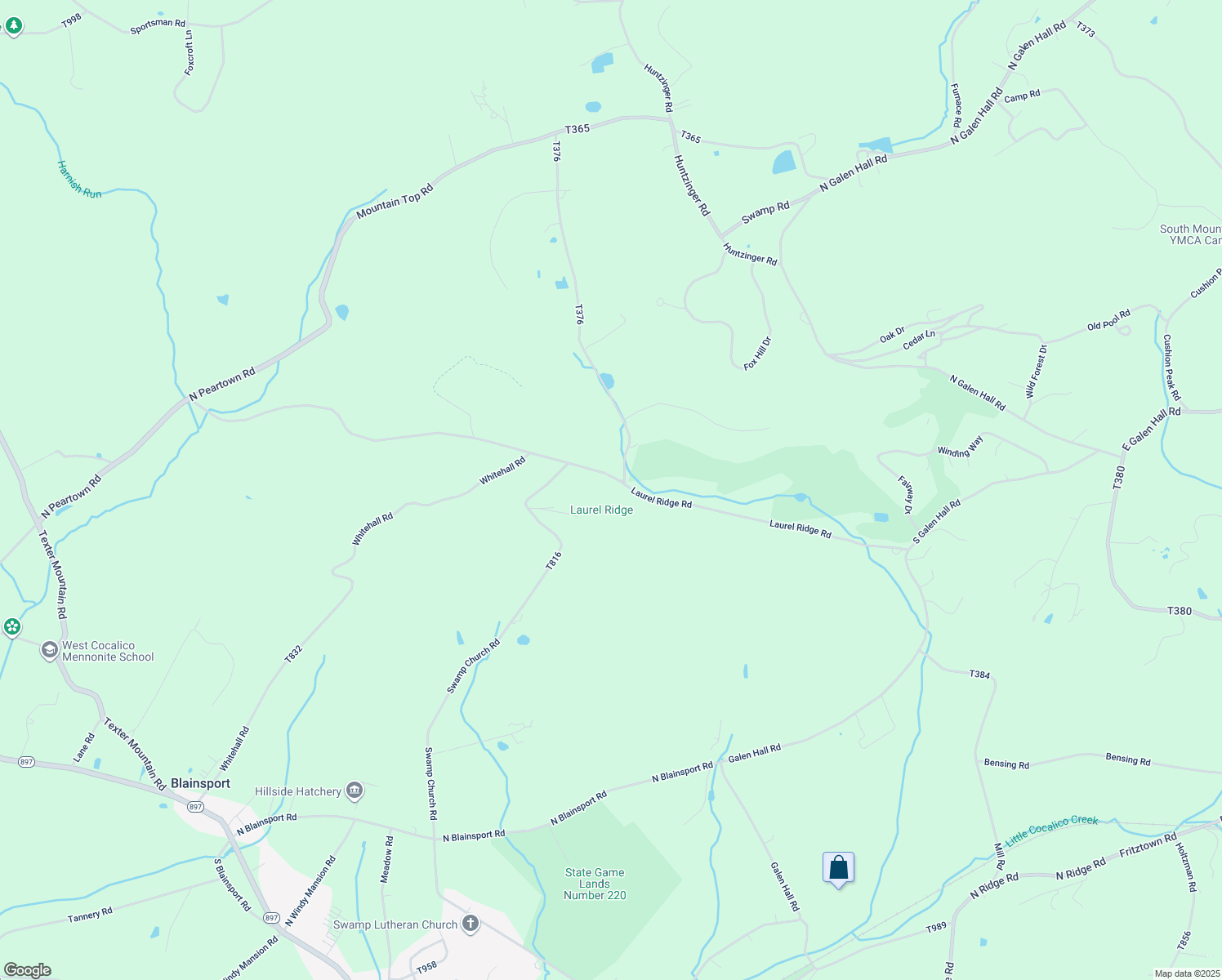 map of restaurants, bars, coffee shops, grocery stores, and more near 535 Laurel Ridge Road in Reinholds