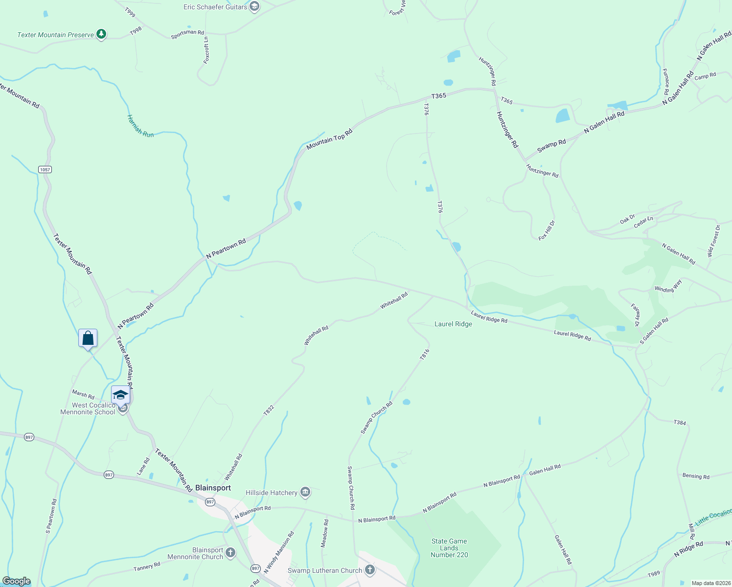 map of restaurants, bars, coffee shops, grocery stores, and more near 575 Whitehall Road in Reinholds