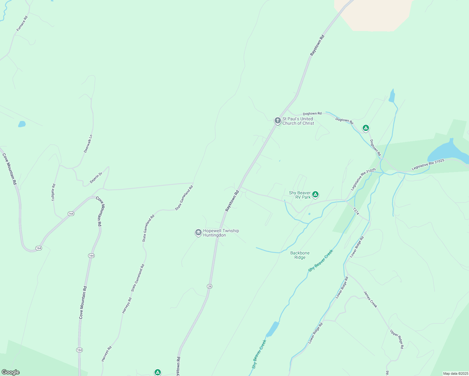 map of restaurants, bars, coffee shops, grocery stores, and more near 1100 Russell Drive in James Creek